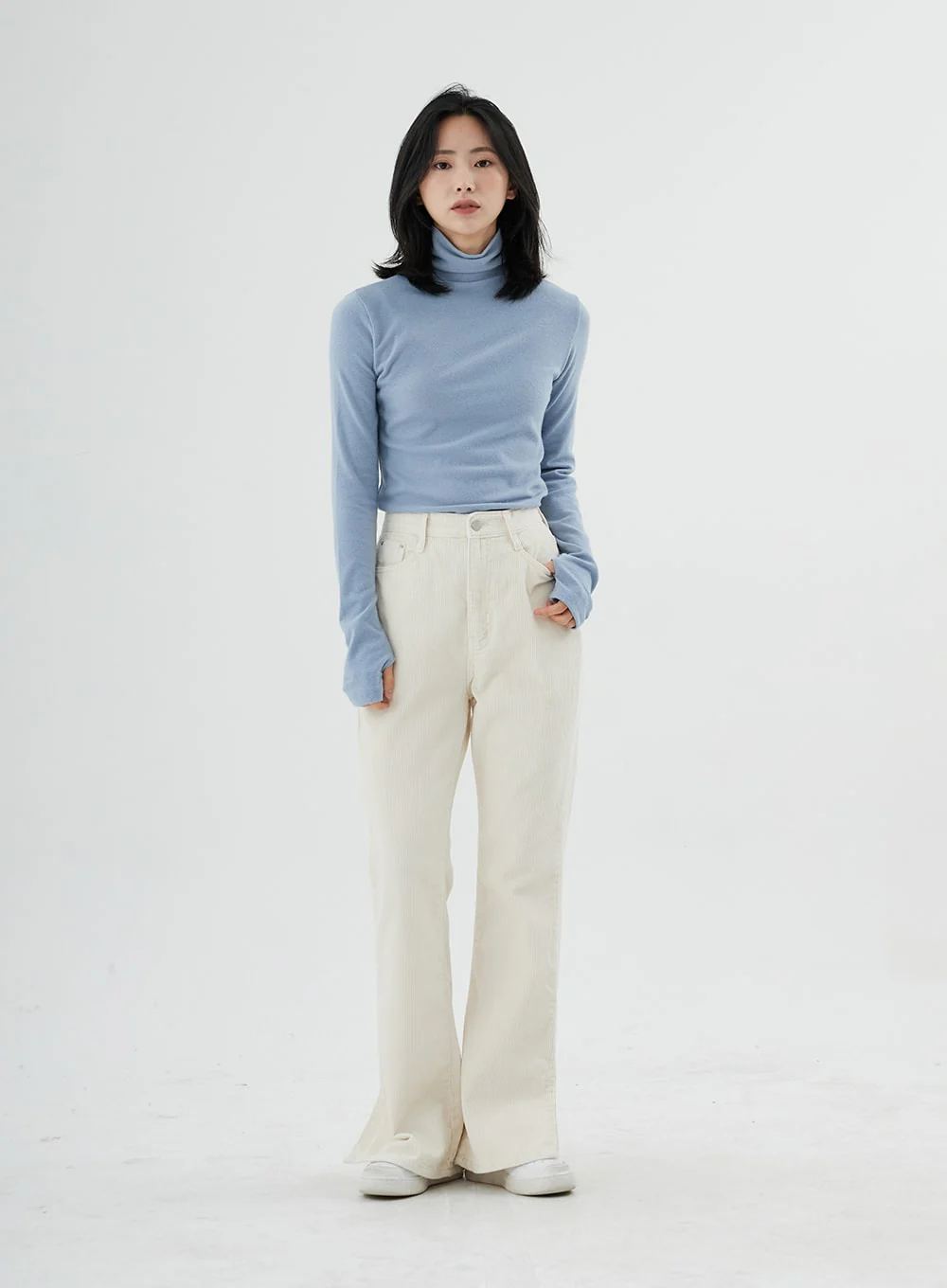 Corduroy Bootcut Pants ON07 - Image 11