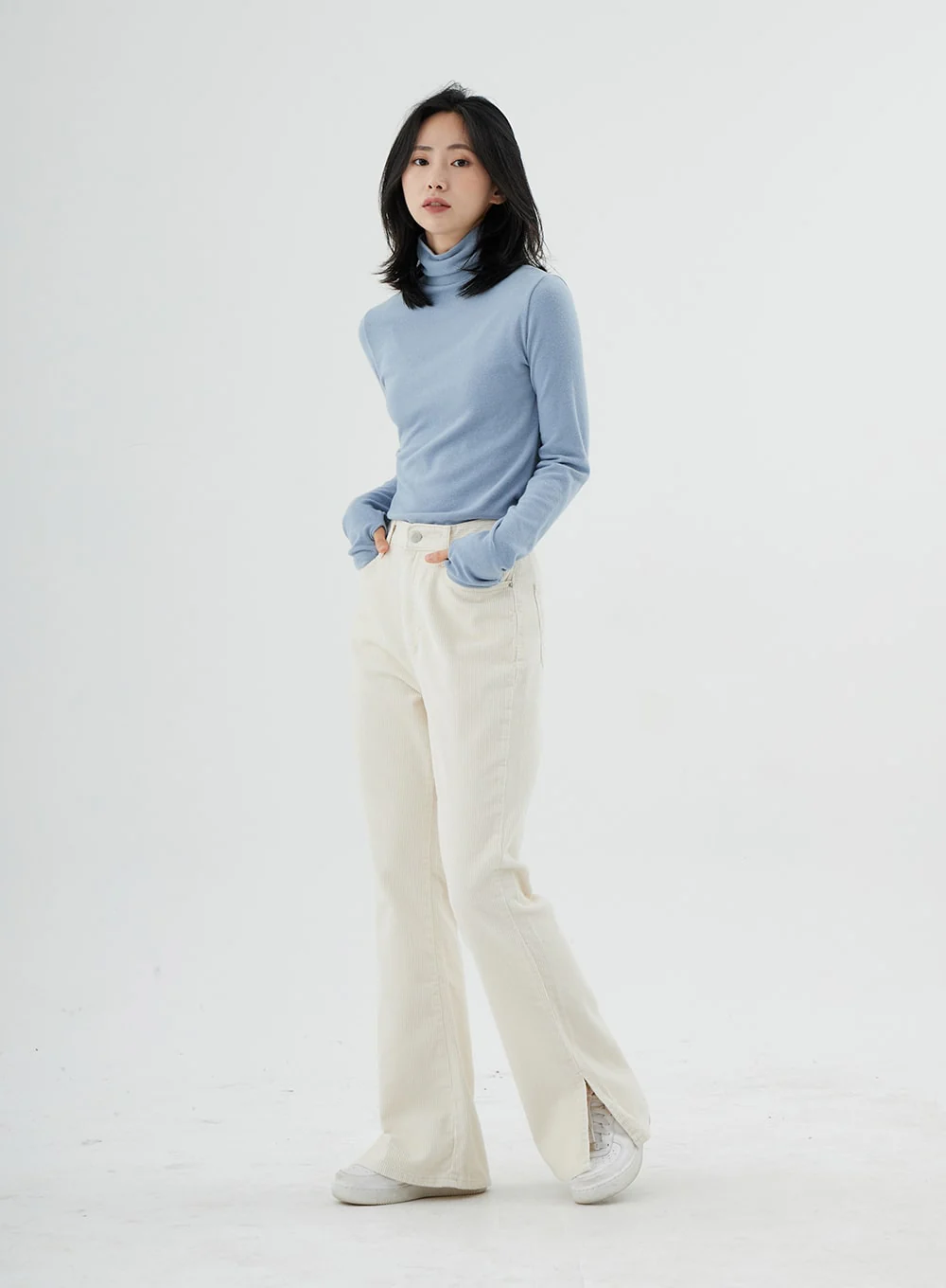 Corduroy Bootcut Pants ON07 - Image 12