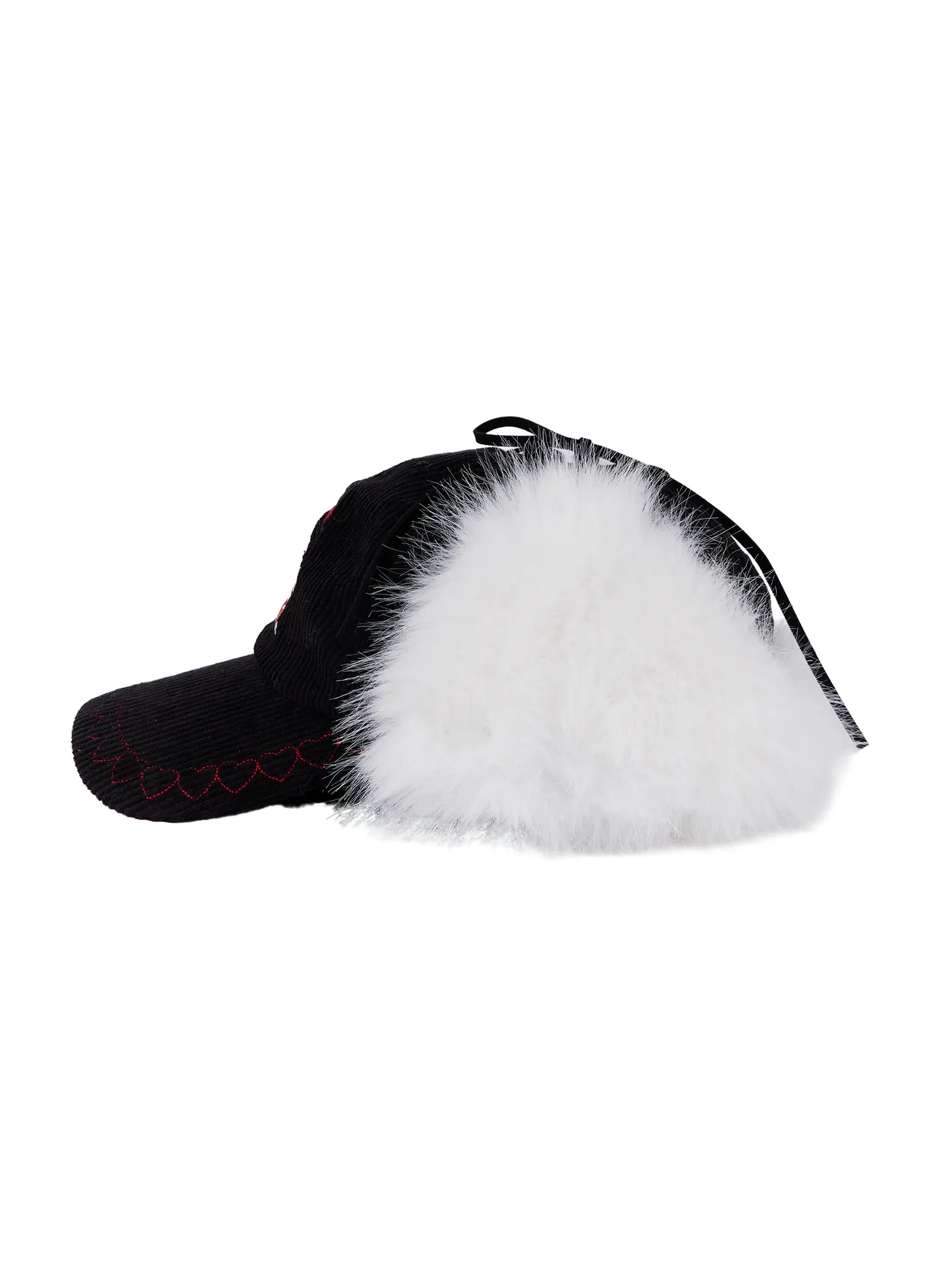 Corduroy Fuzzy Earflap Baseball Cap CN521 - Image 9