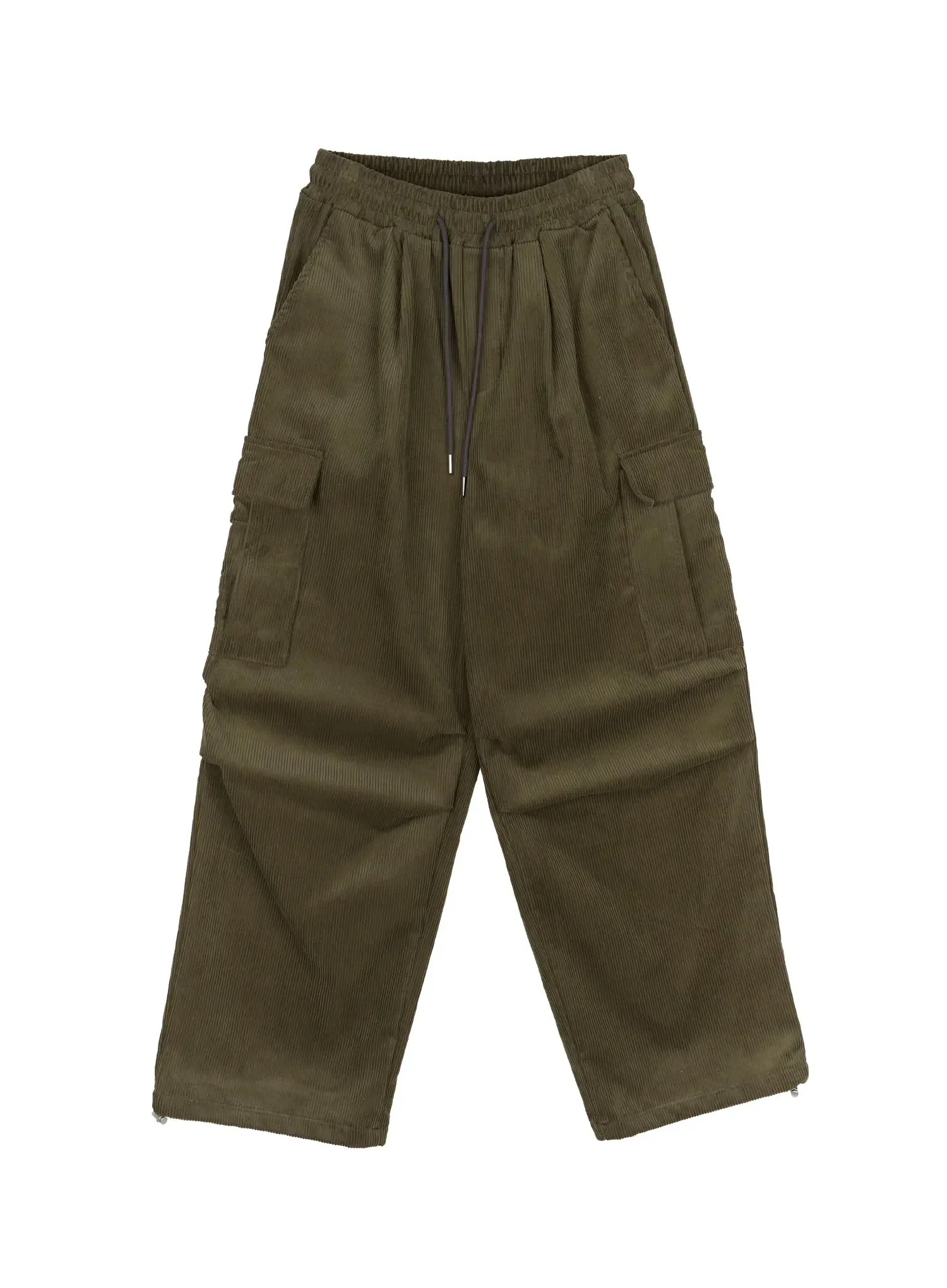 Corduroy Wide Cargo Pants IJ521 - Image 17