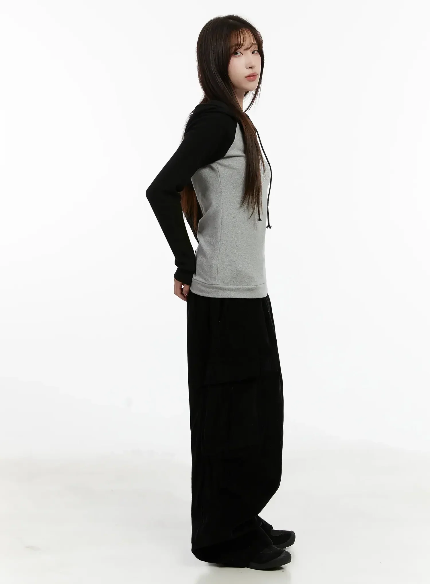 Corduroy Wide Cargo Pants IJ521 - Image 7