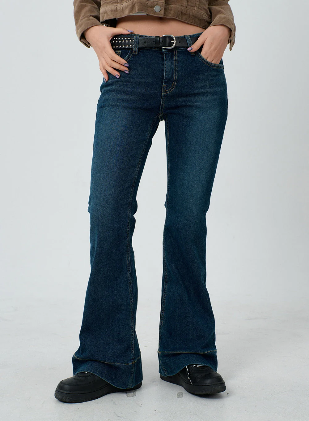 Cotton Blend Button Cropped Jacket CJ303 - Image 11