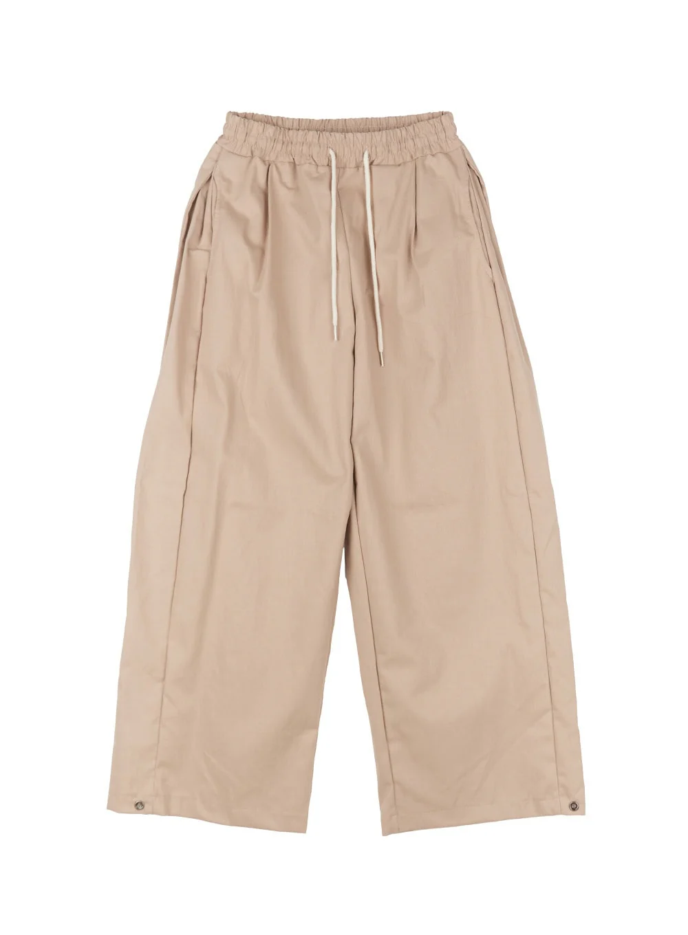 Cotton Buttoned Wide-Leg Pants CY527 - Image 13