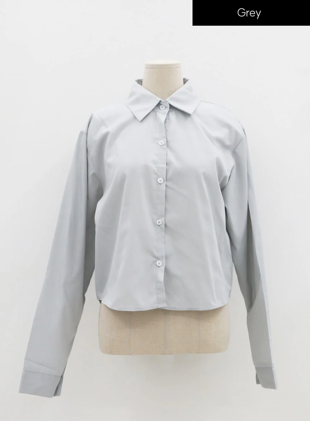 Cotton Cropped Long Sleeve T-Shirt IS15 - Image 23
