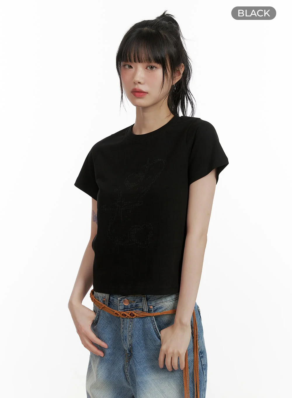 Cotton Graphic Tee CU407 - Image 7