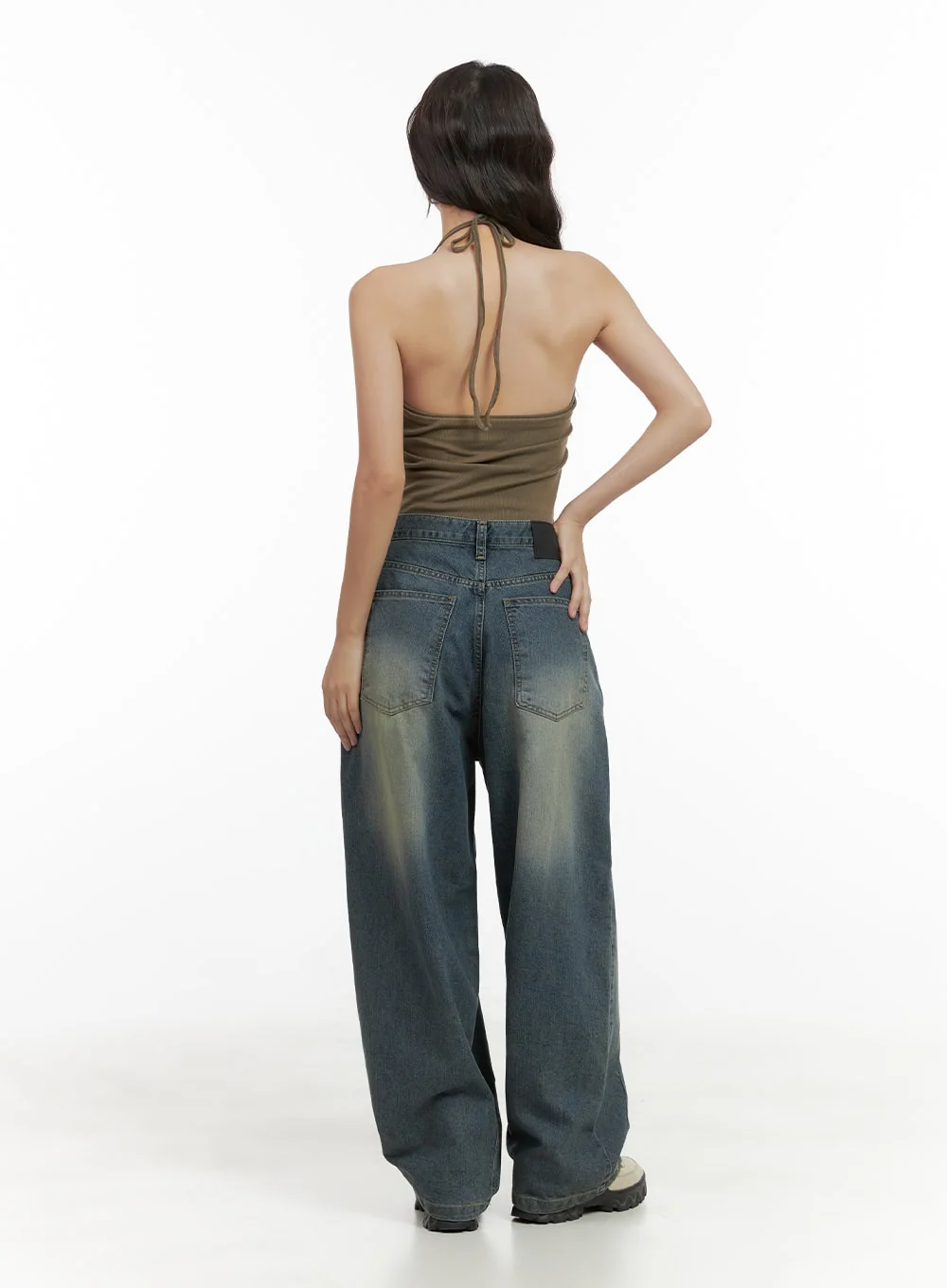 Cotton Halter Crop Top CG423 - Image 5