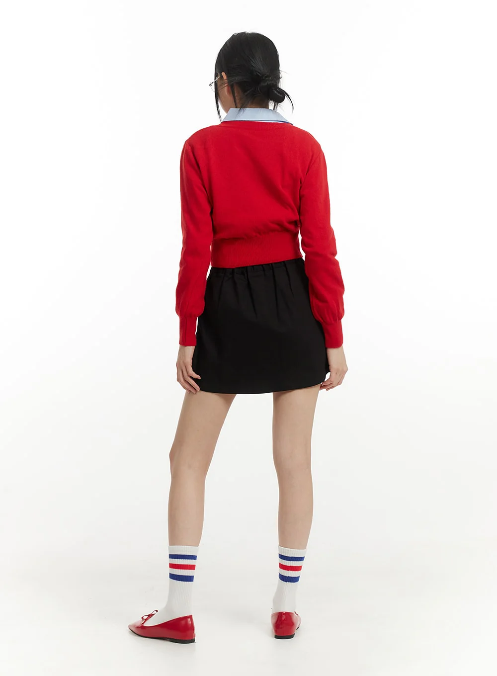 Cotton Pleated Mini Skirt IM406 - Image 7