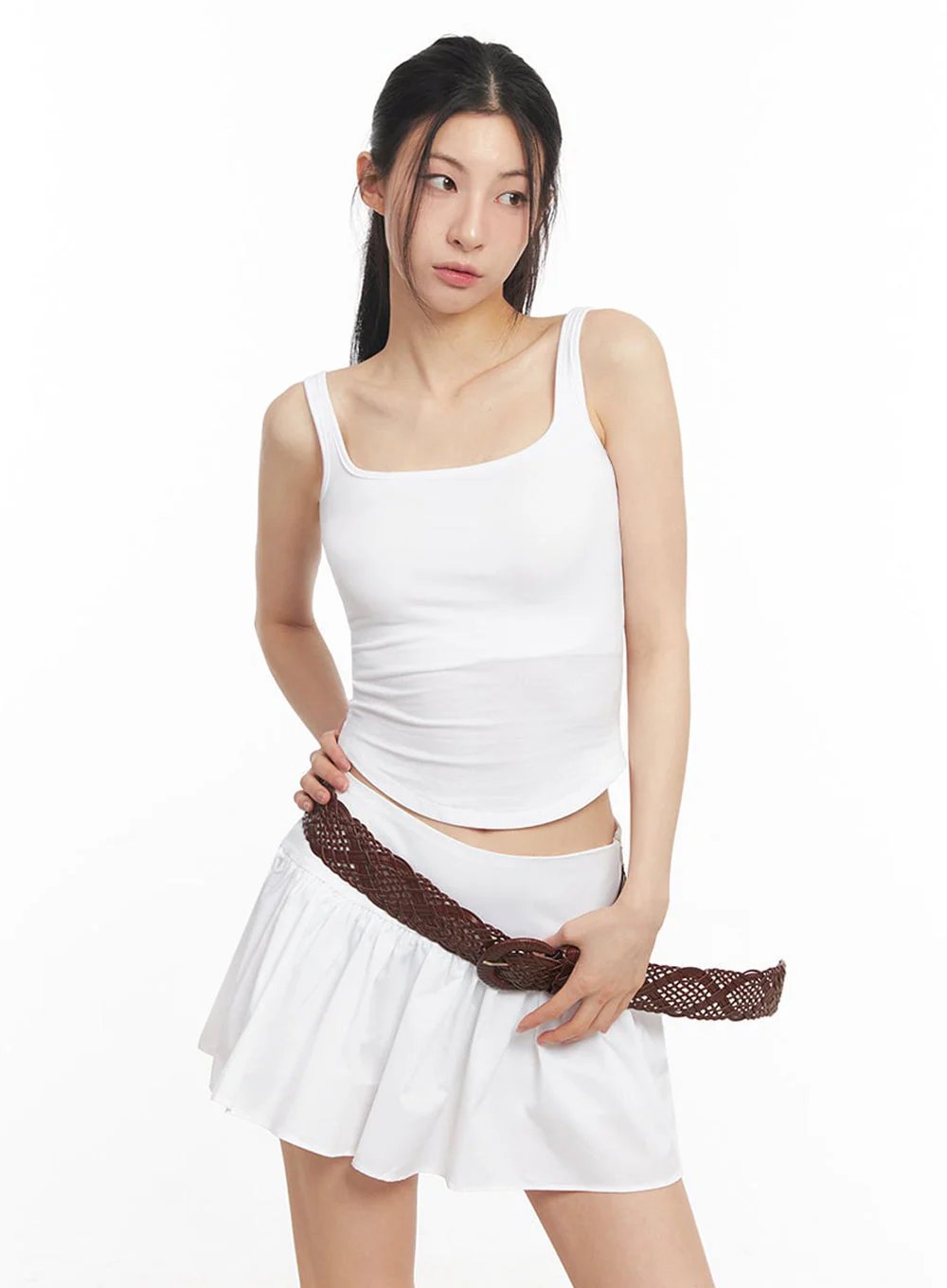 Cotton Square-Neck Tank Top IU504 - Image 7