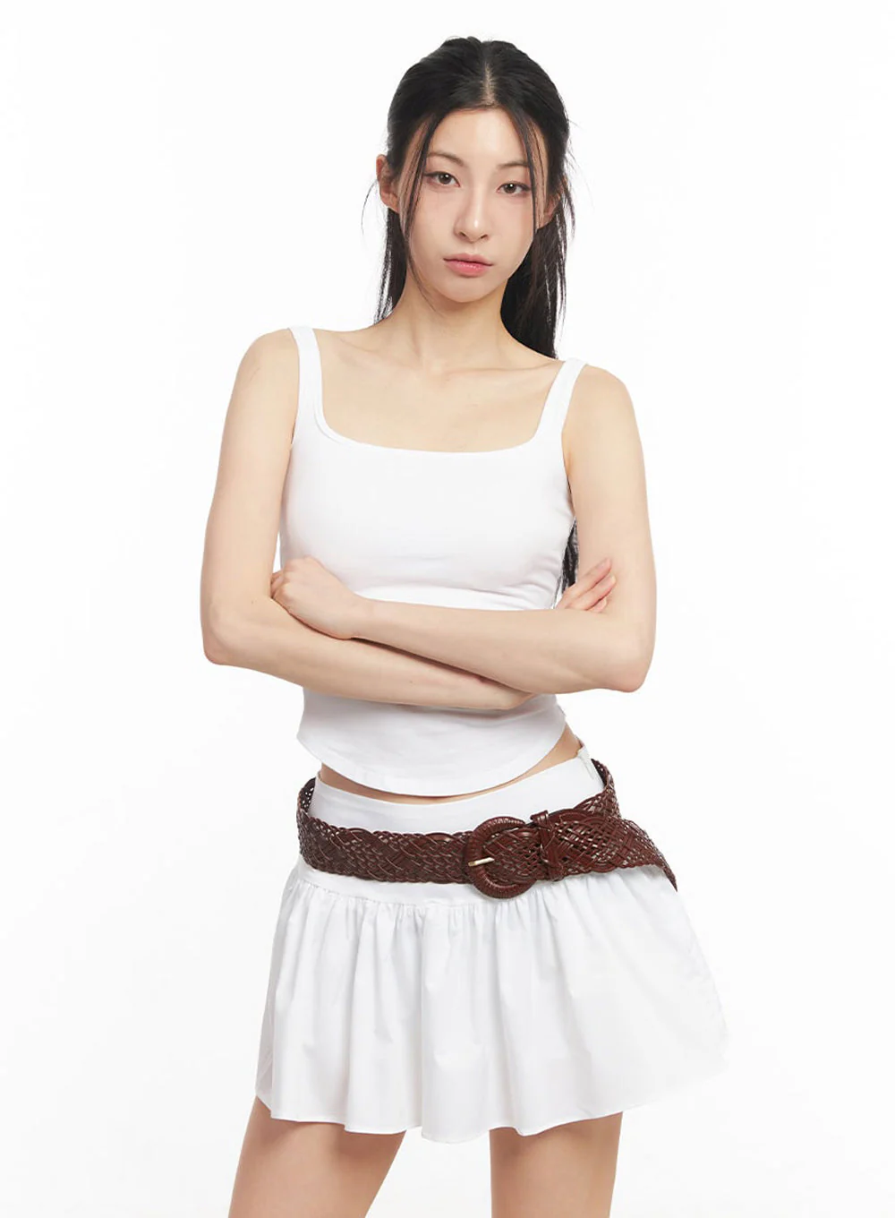 Cotton Square-Neck Tank Top IU504 - Image 8