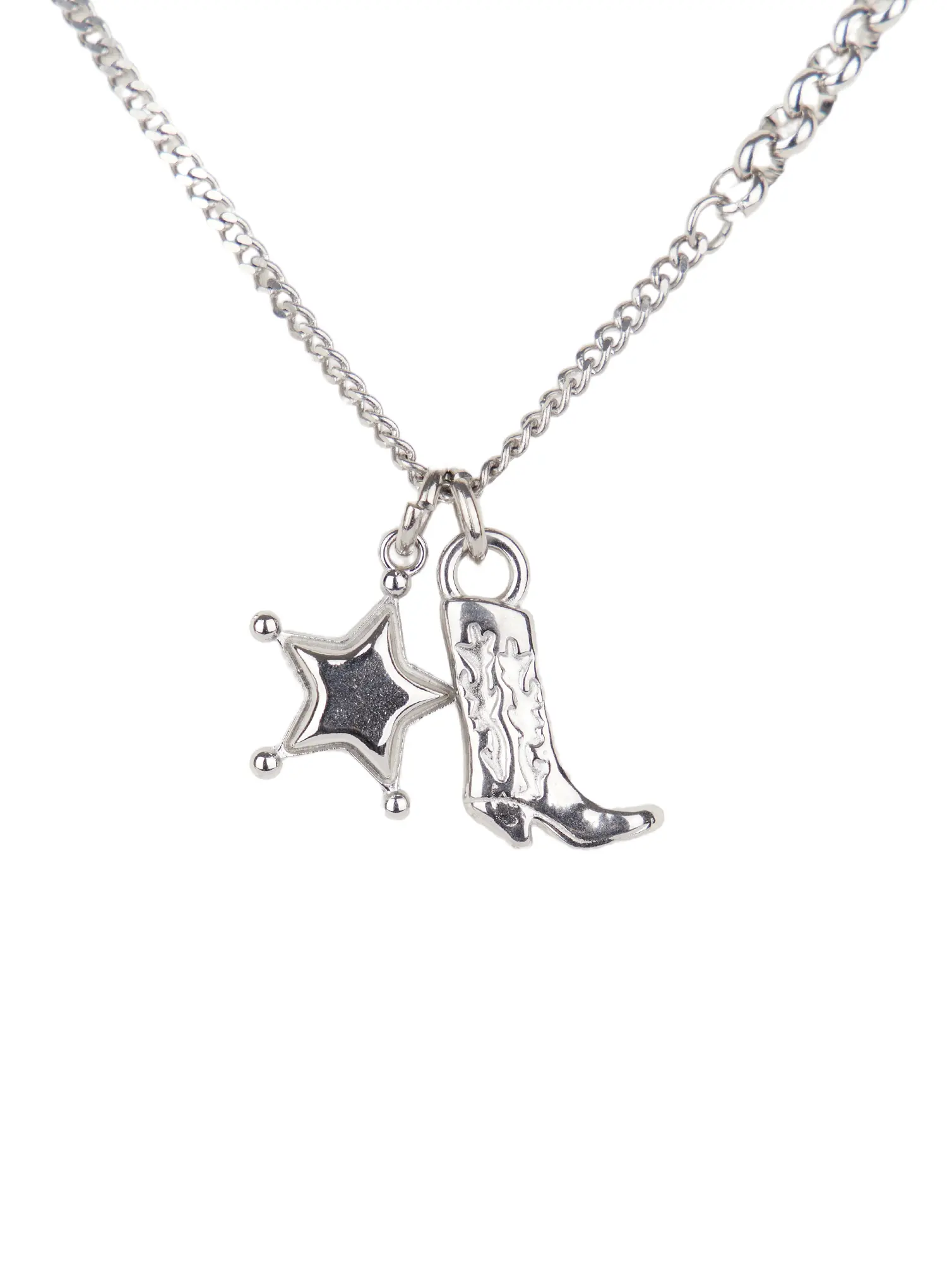 Cowboy Boot Charm Necklace F502 - Image 4