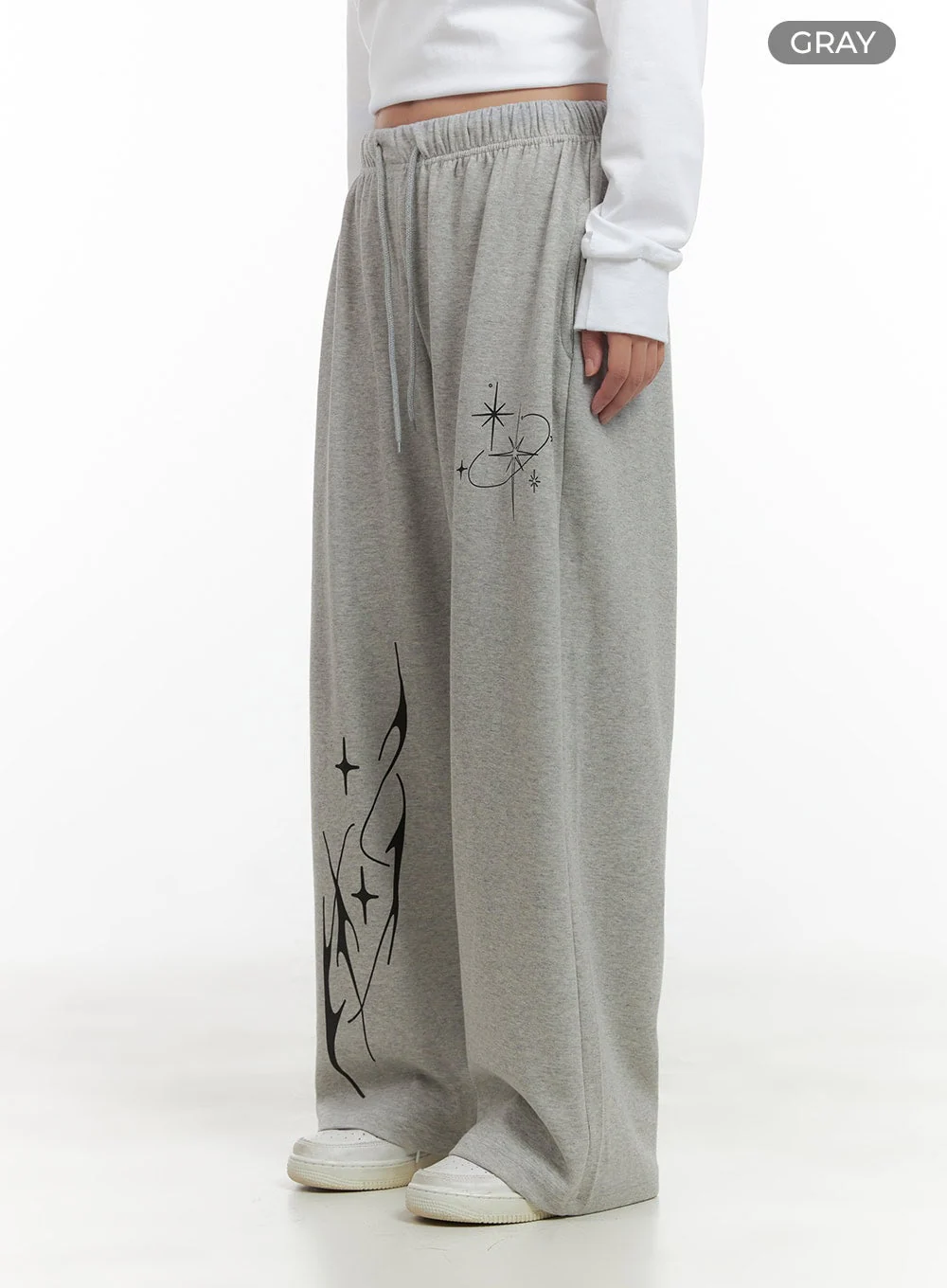 Cozy Banded Graphic Sweatpants CG423 - Image 8