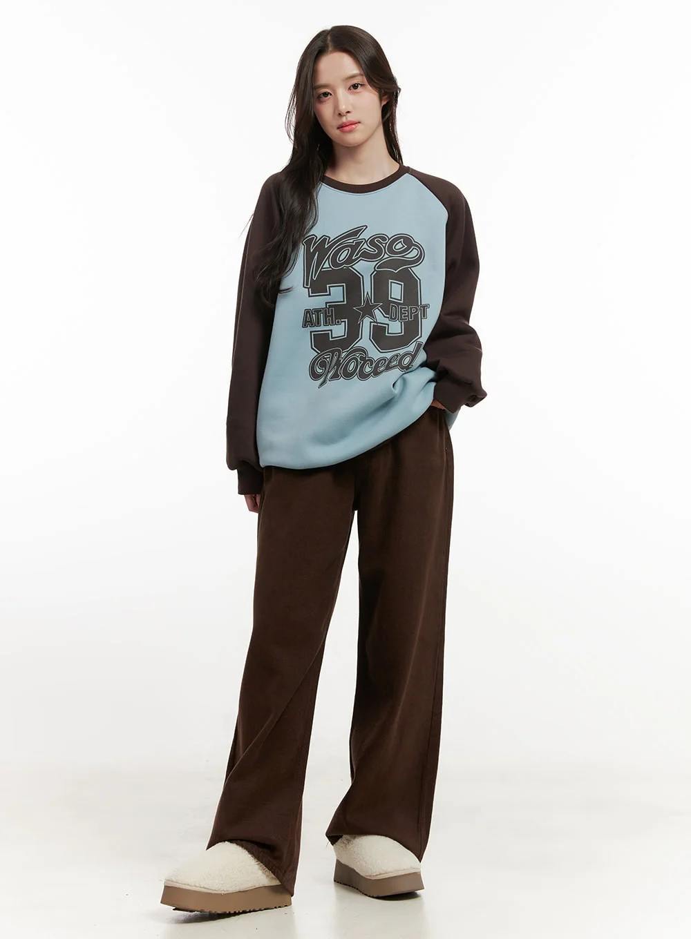 Cozy Cotton Wide-Leg Sweat Pants ON429 - Image 3