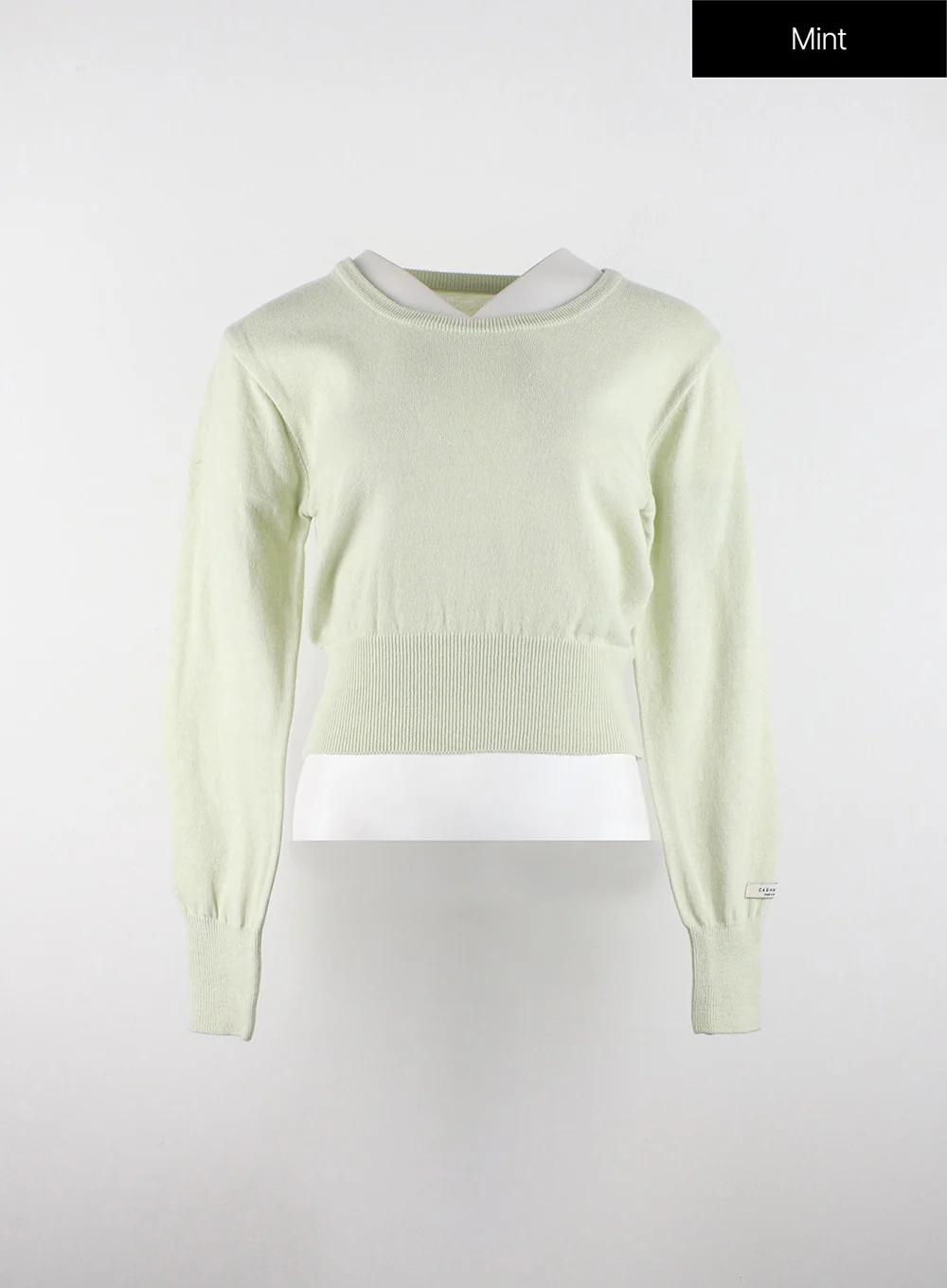 Cozy Cropped Knit Sweater OD320 - Image 11