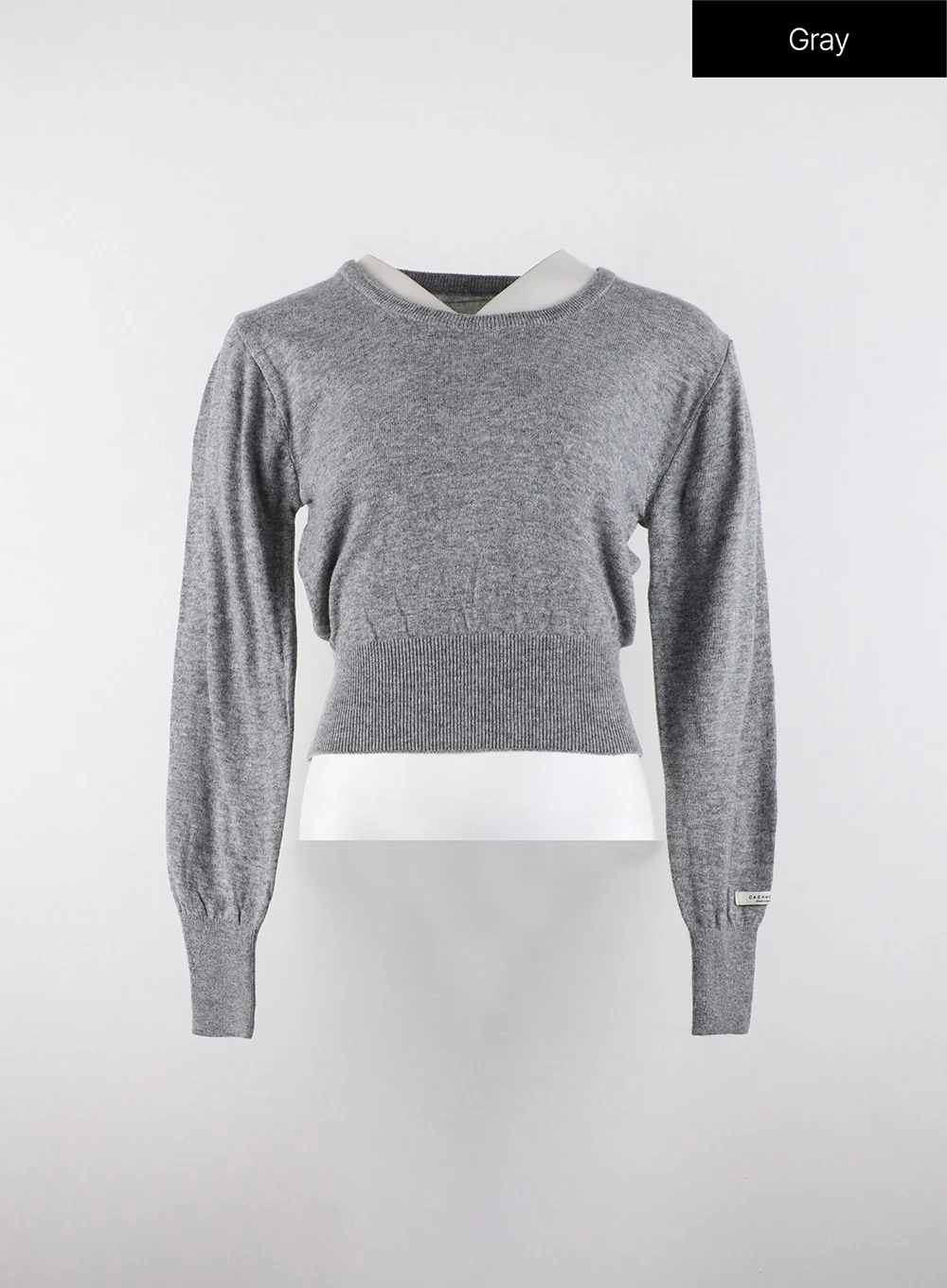 Cozy Cropped Knit Sweater OD320 - Image 9