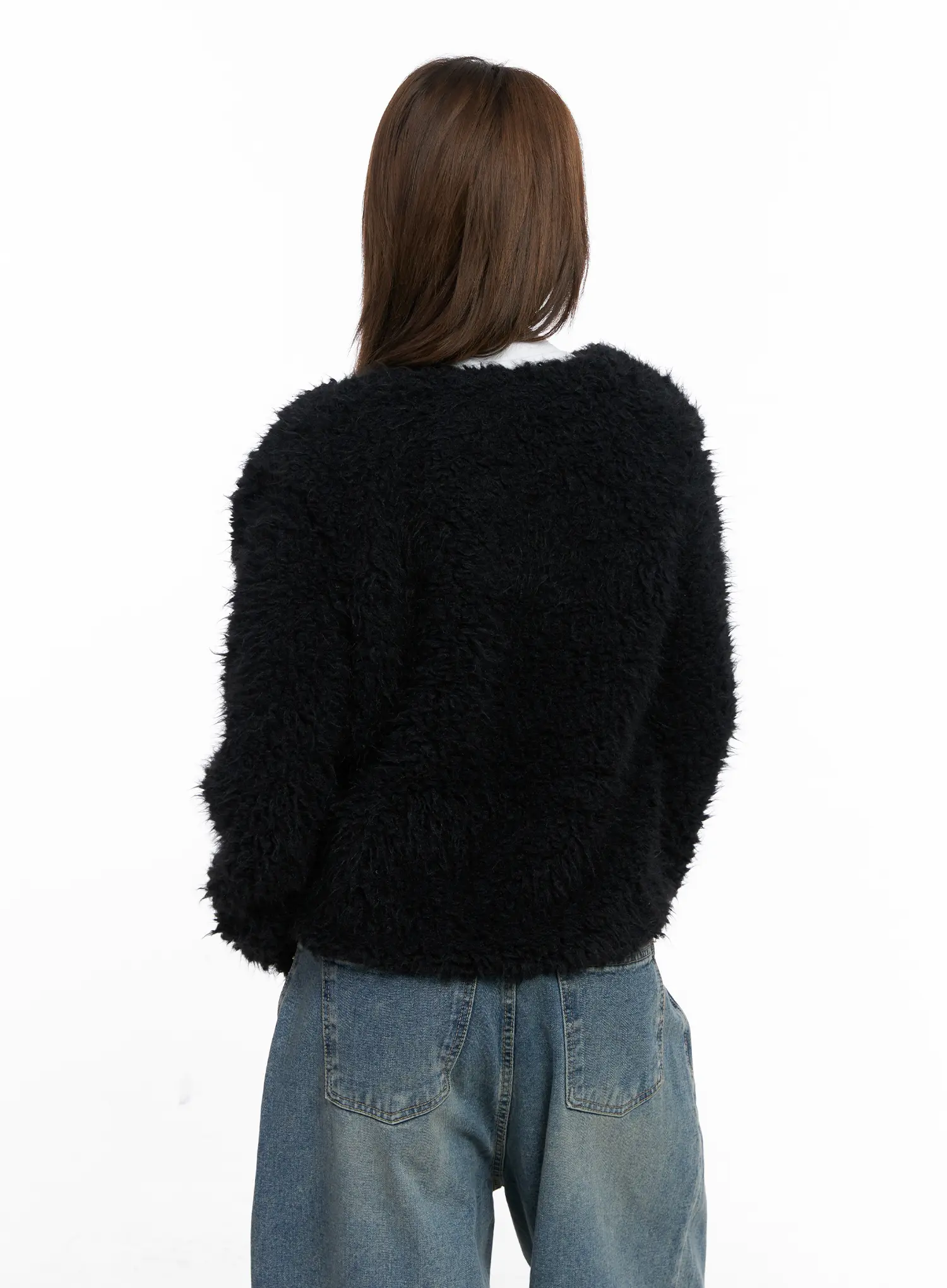 Cozy Faux Fur Cardigan CS524 - Image 8