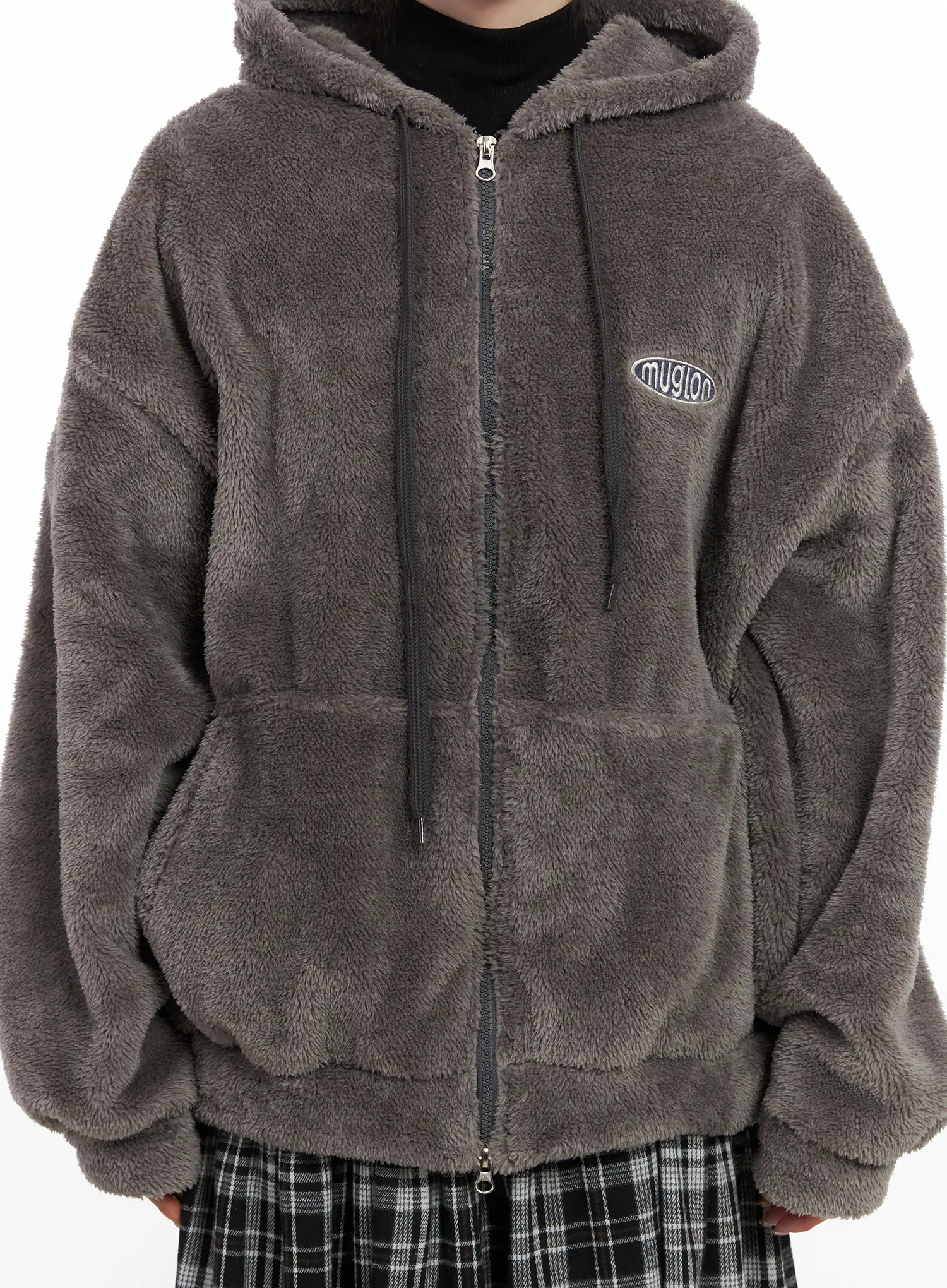 Cozy Fleece Zip-Up Hoodie CN527 - Image 6