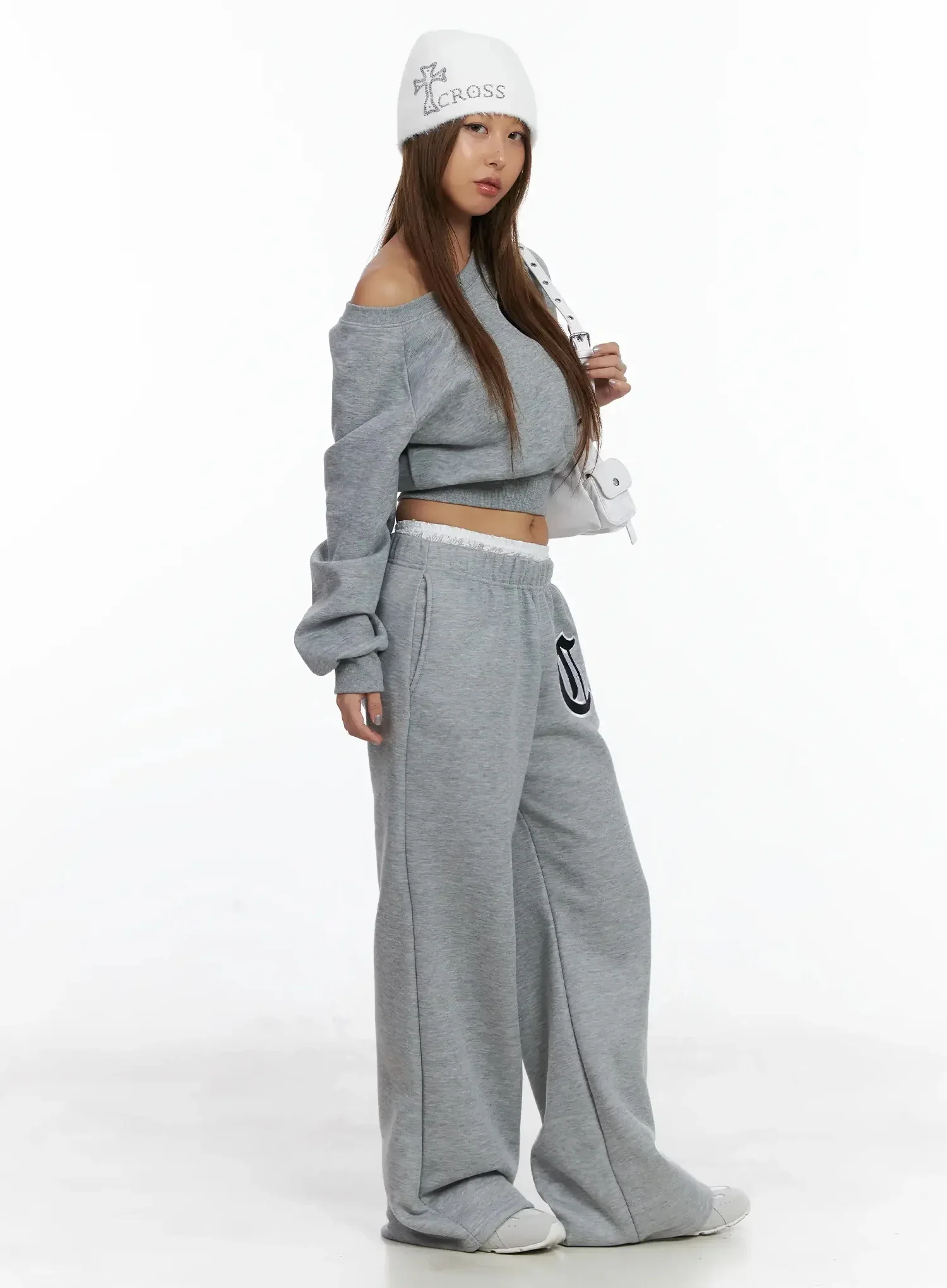 Cozy Graphic Thermal Wide-Leg Sweatpants IN528 - Image 12