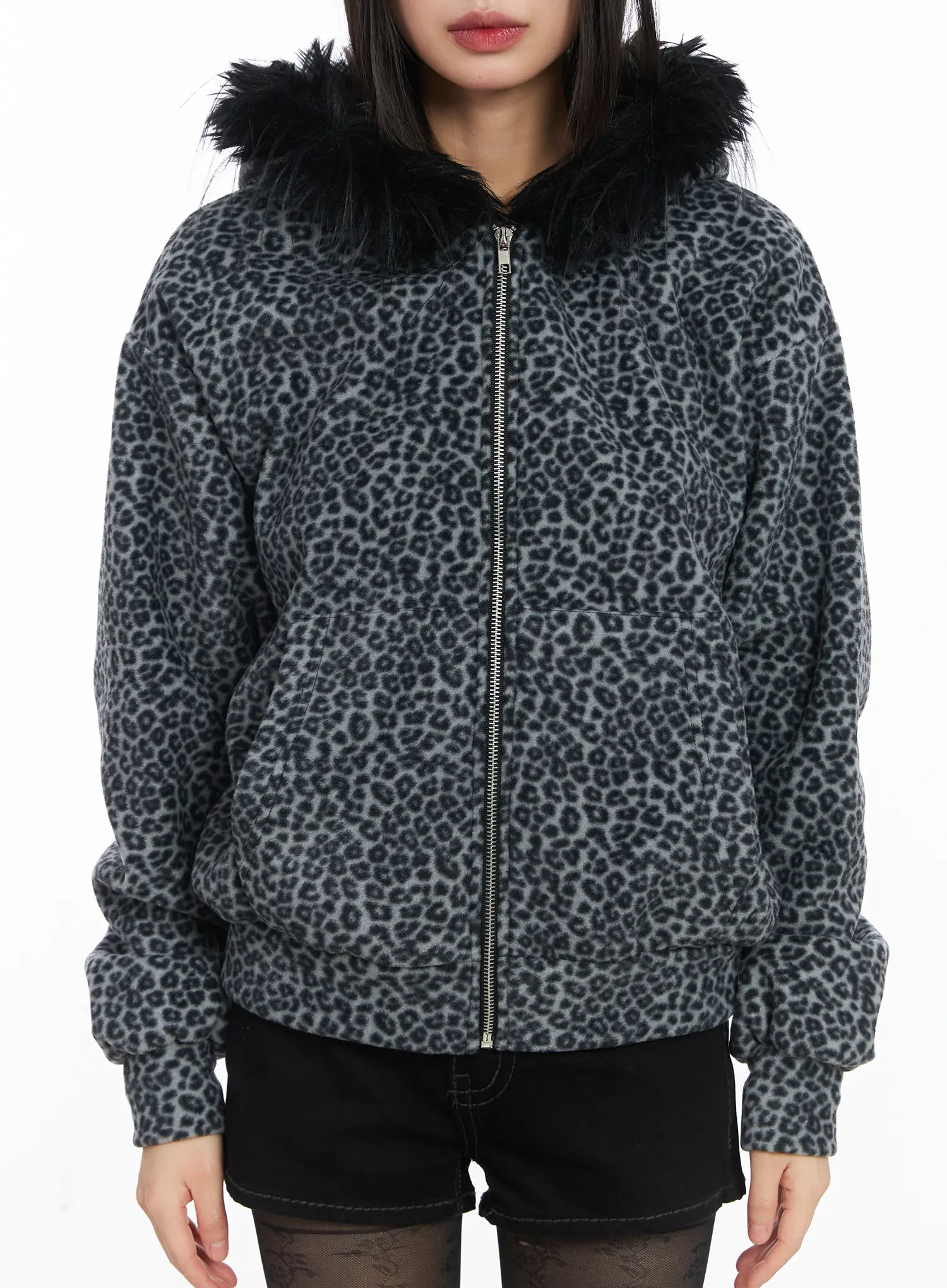 Cozy Hooded Zip-Up CD519 - Image 8