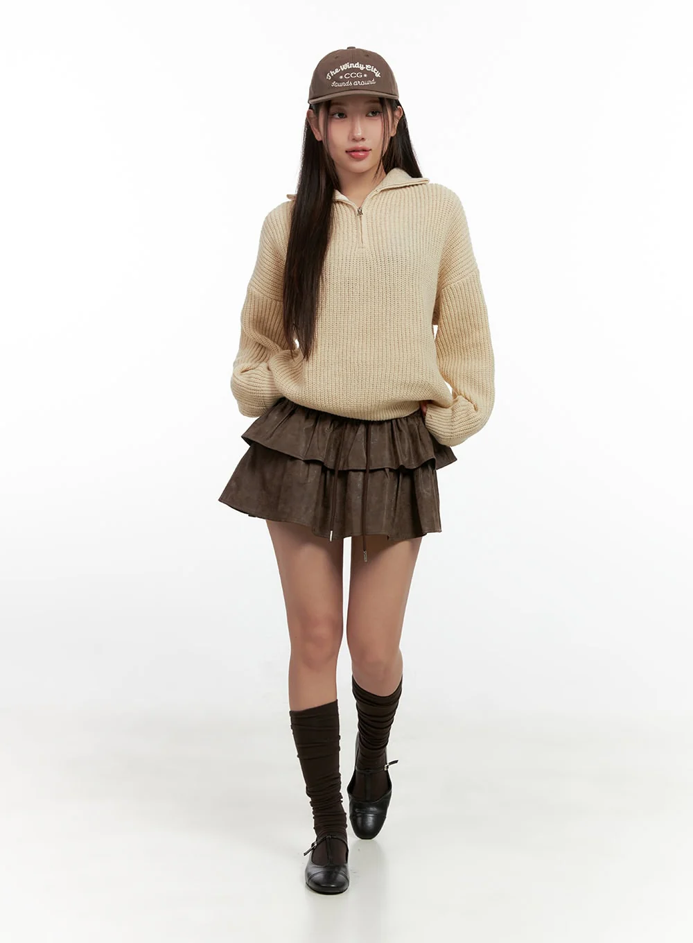Cozy Knit Half Zip Sweater CN412 - Image 6