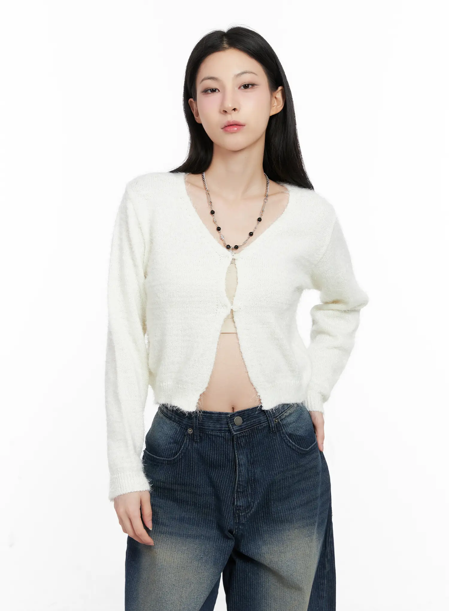 Cozy Open-Front Knit Cardigan CG526 - Image 13