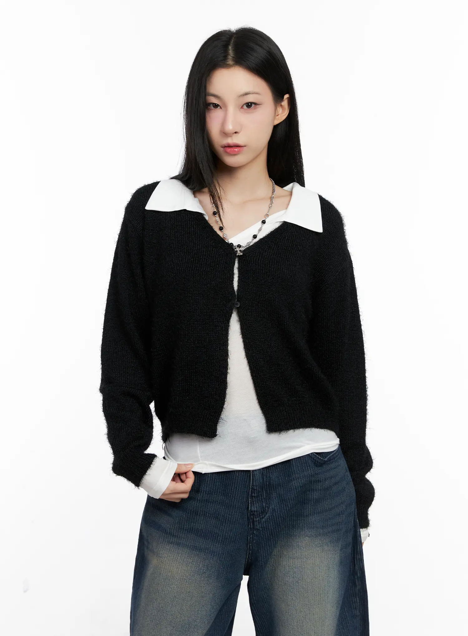 Cozy Open-Front Knit Cardigan CG526 - Image 6
