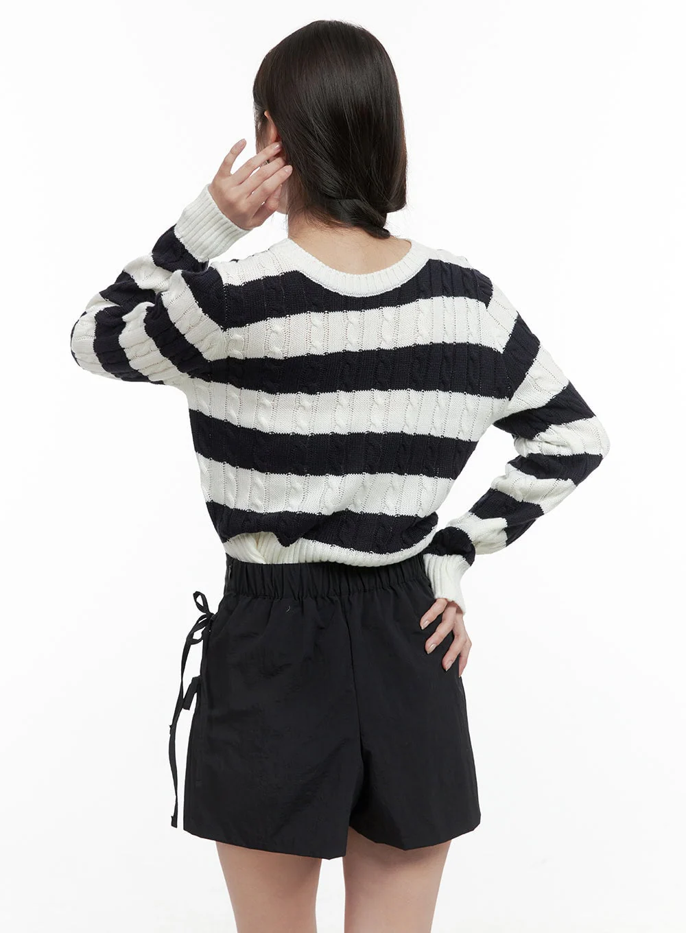 Cozy Stripe Knit Sweater OG409 - Image 5