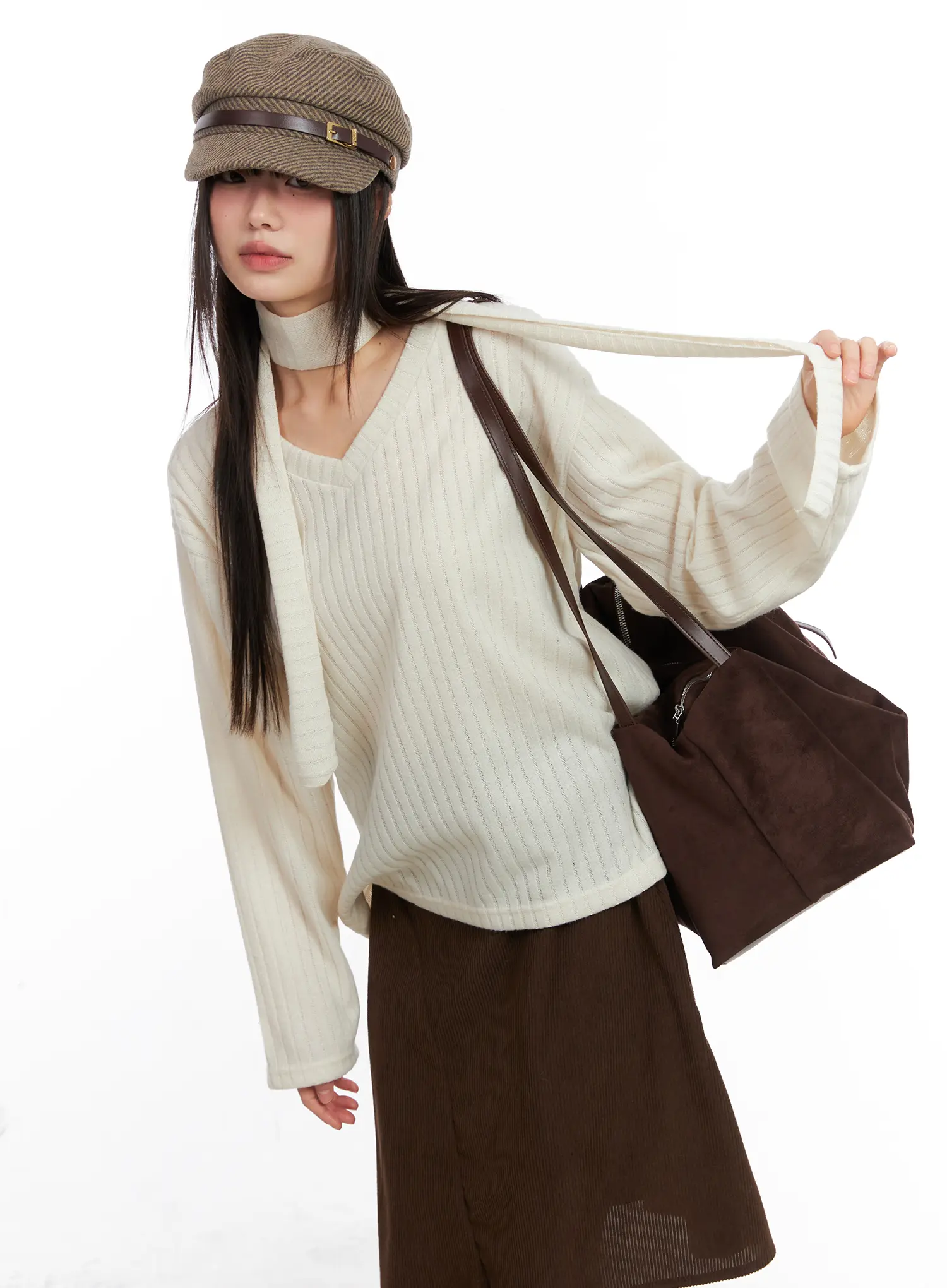 Cozy V-Neck Sweater Set CN521