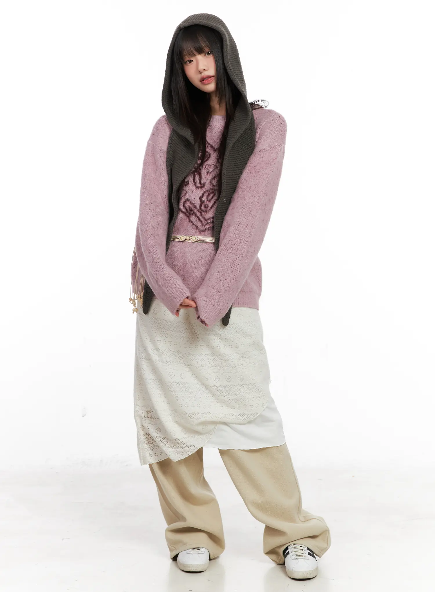 Cozy Wool Knit Balaclava CN521 - Image 2