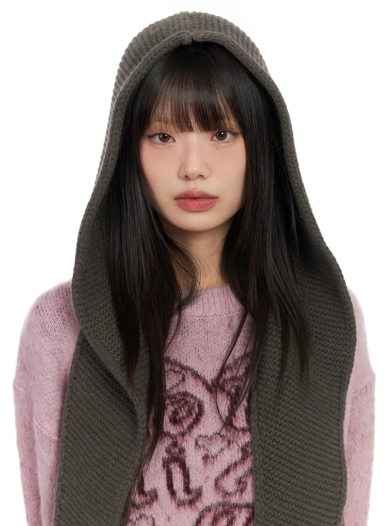 Cozy Wool Knit Balaclava CN521 - Image 3