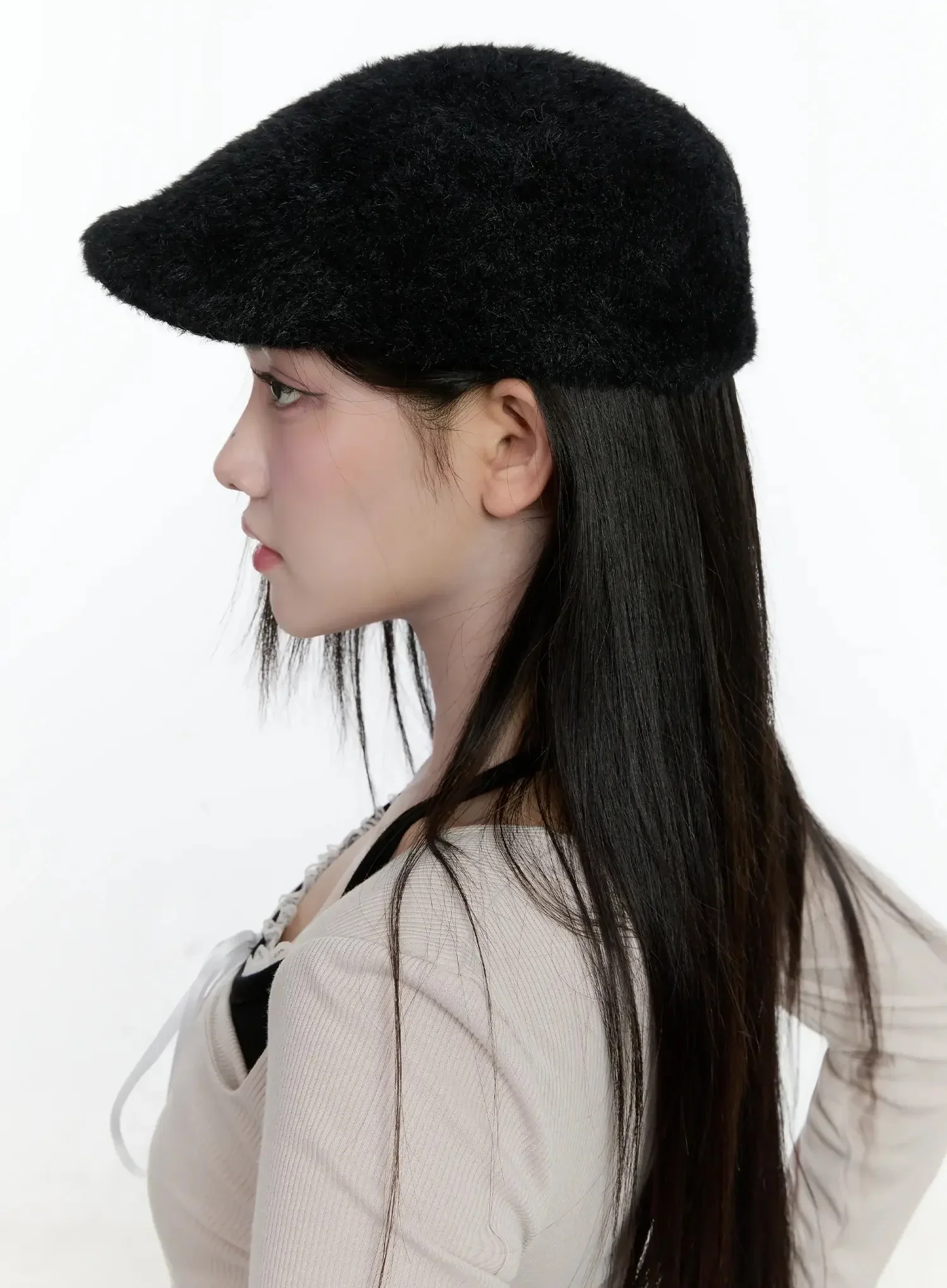 Cozy Woolen Flat Cap IO520 - Image 7