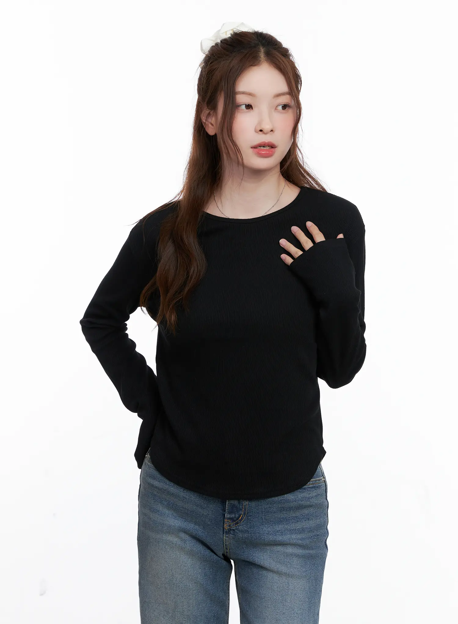 Crew Neck Long Sleeve Top CG520 - Image 9
