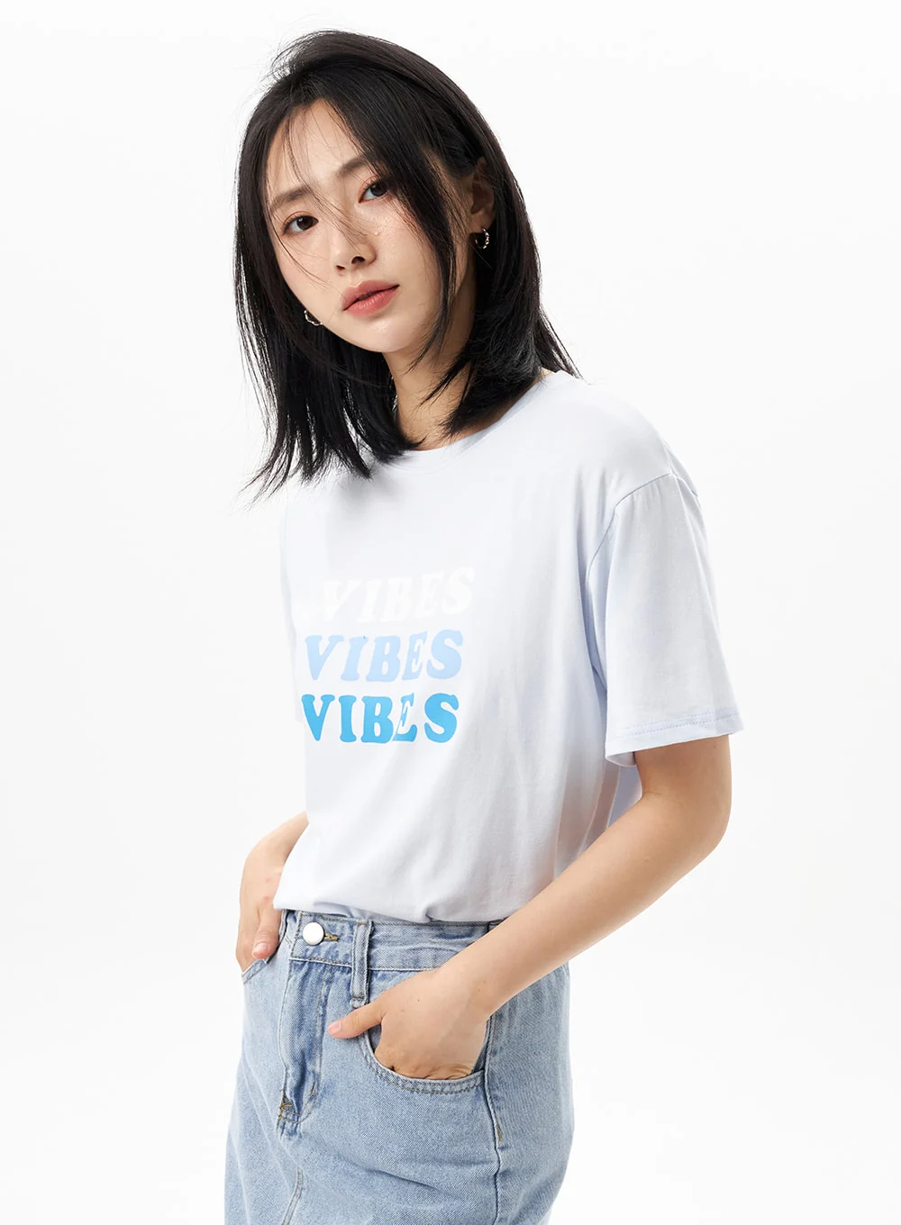Crewneck Graphic Tee OU313 - Image 7