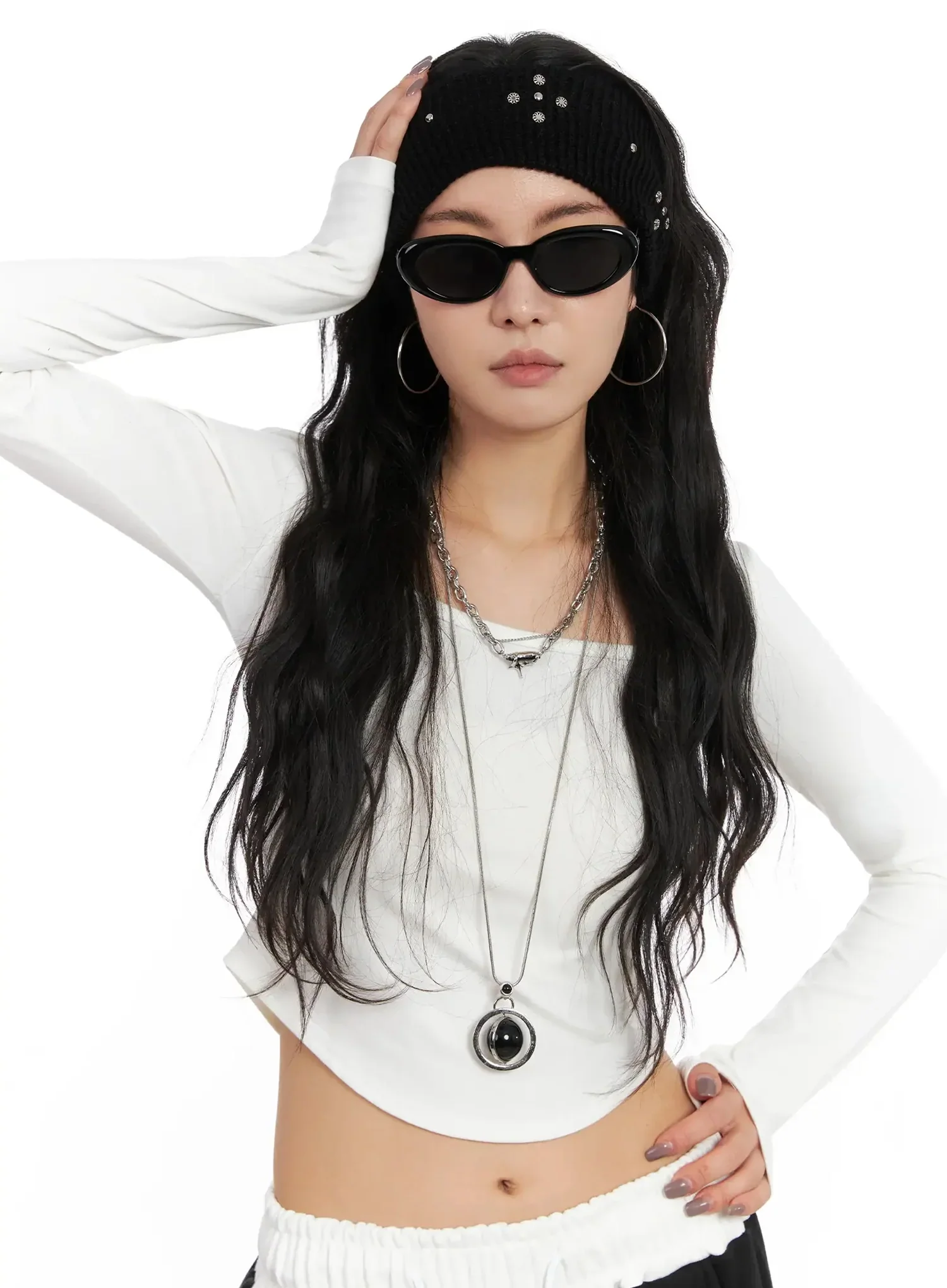 Crisscross Rhinestones Headband IN528 - Image 3