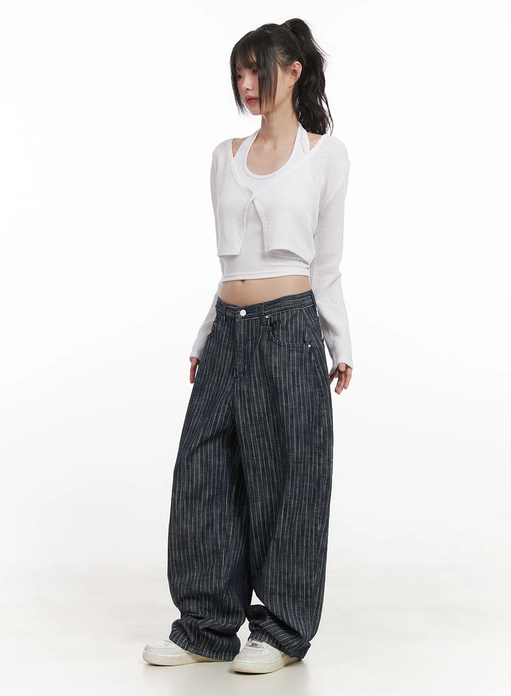 Cropped Knitted Cardigan CJ528 - Image 4