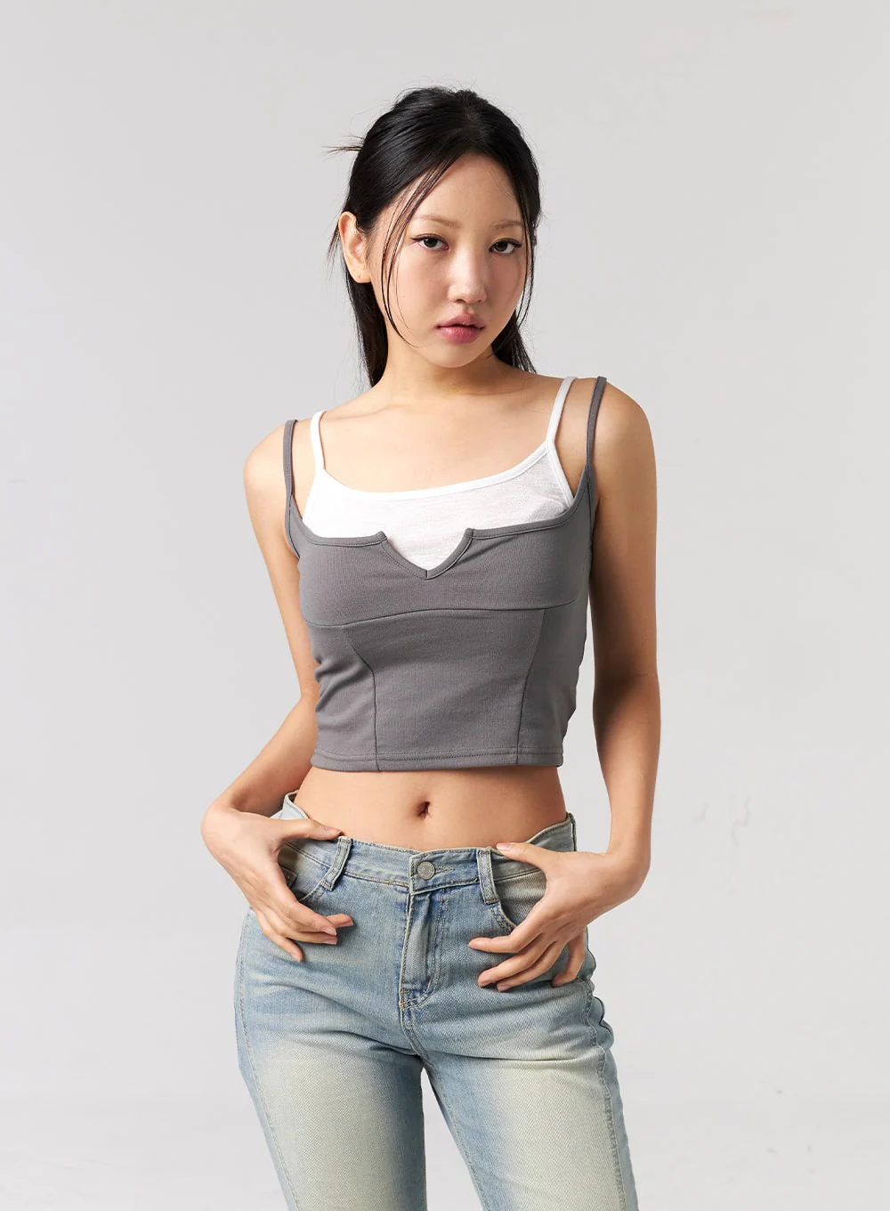 Cropped Layered Top CL311 - Image 9