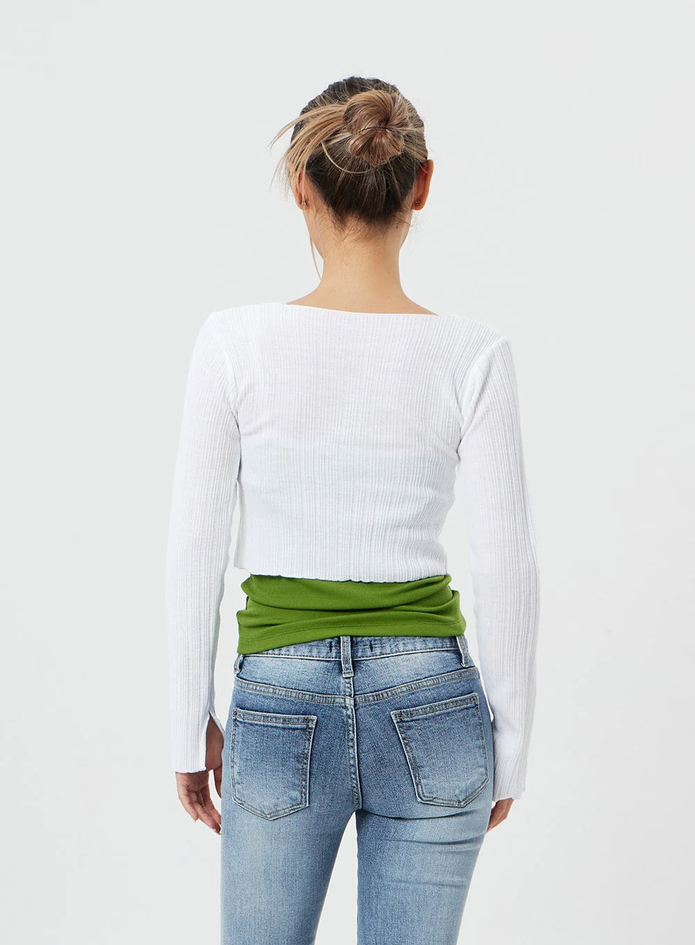 Cropped Long Sleeve Cardigan CF317 - Image 6