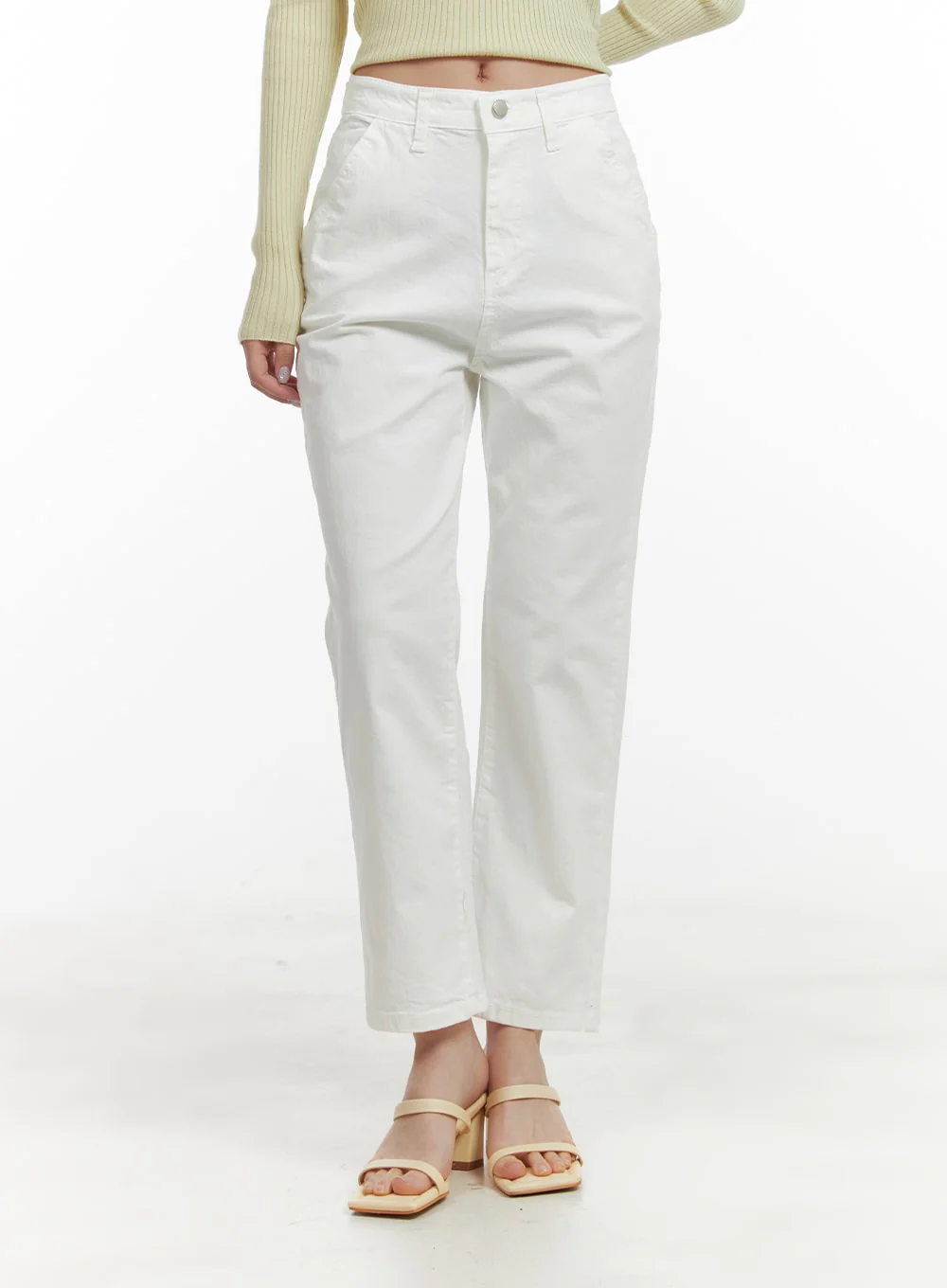 Cropped Straight Fit Pants OA415 - Image 2