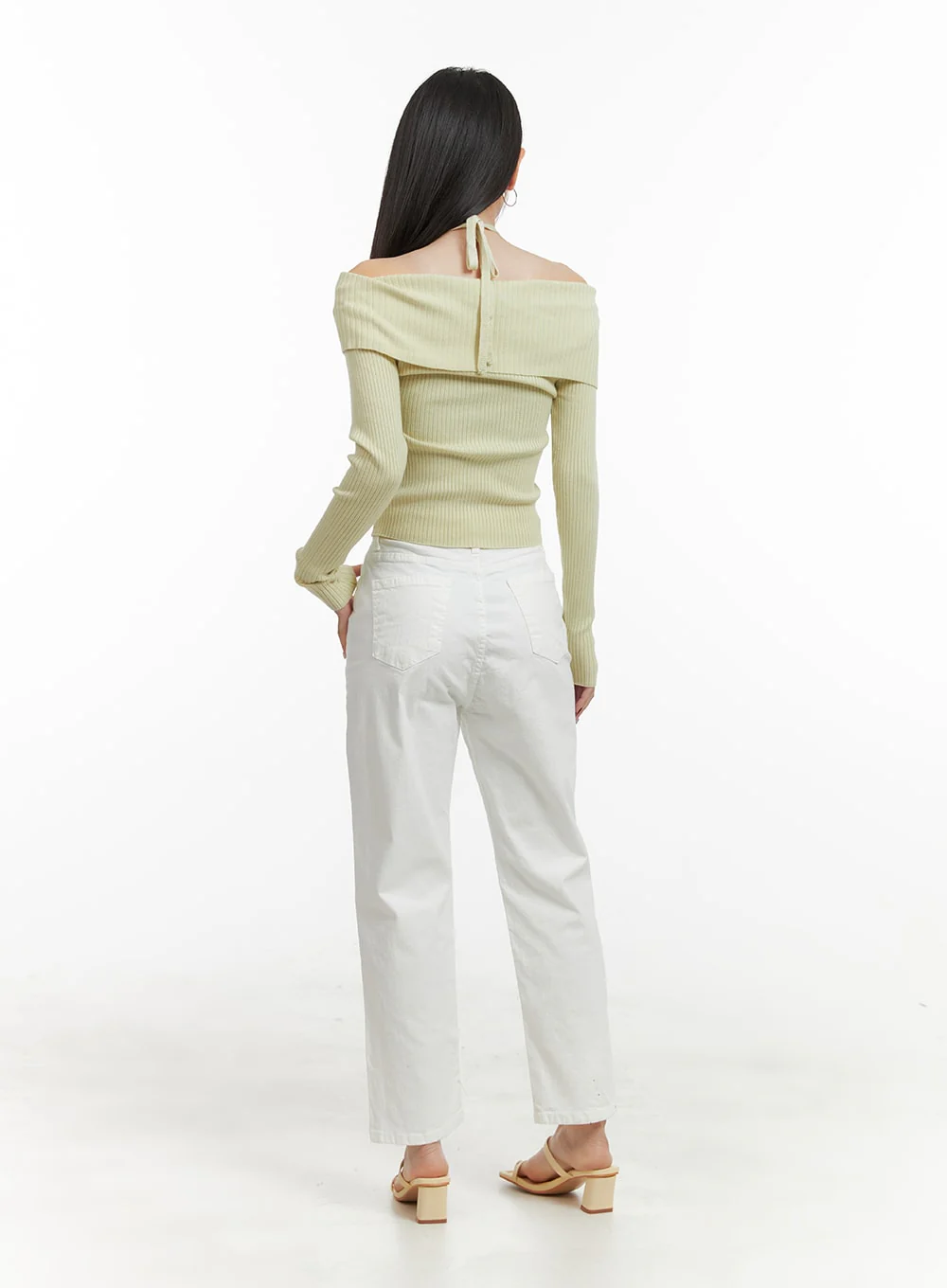 Cropped Straight Fit Pants OA415 - Image 4