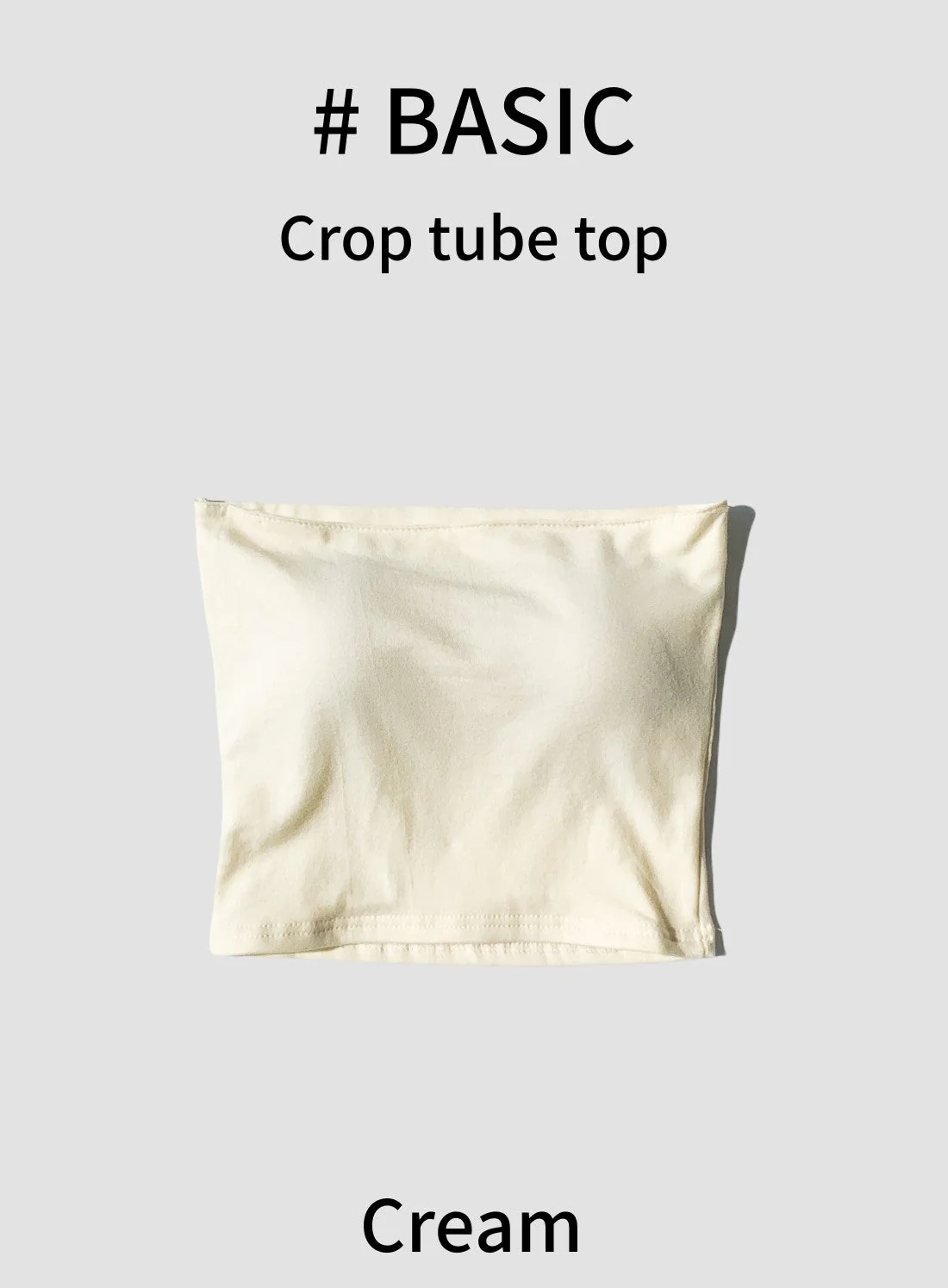 Cropped Tube Top #B17 - Image 3