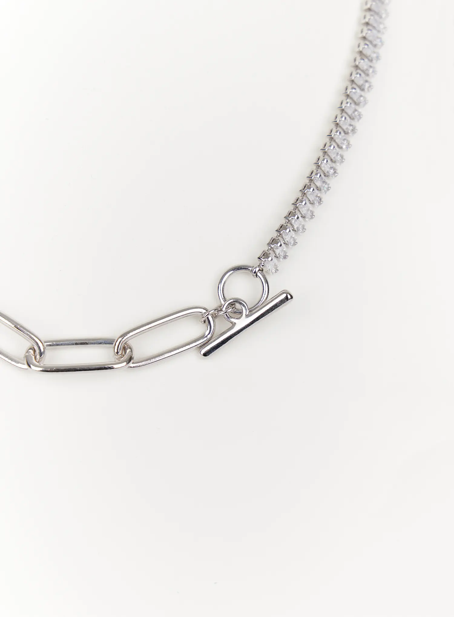 Cubic Chain Link Necklace IN514