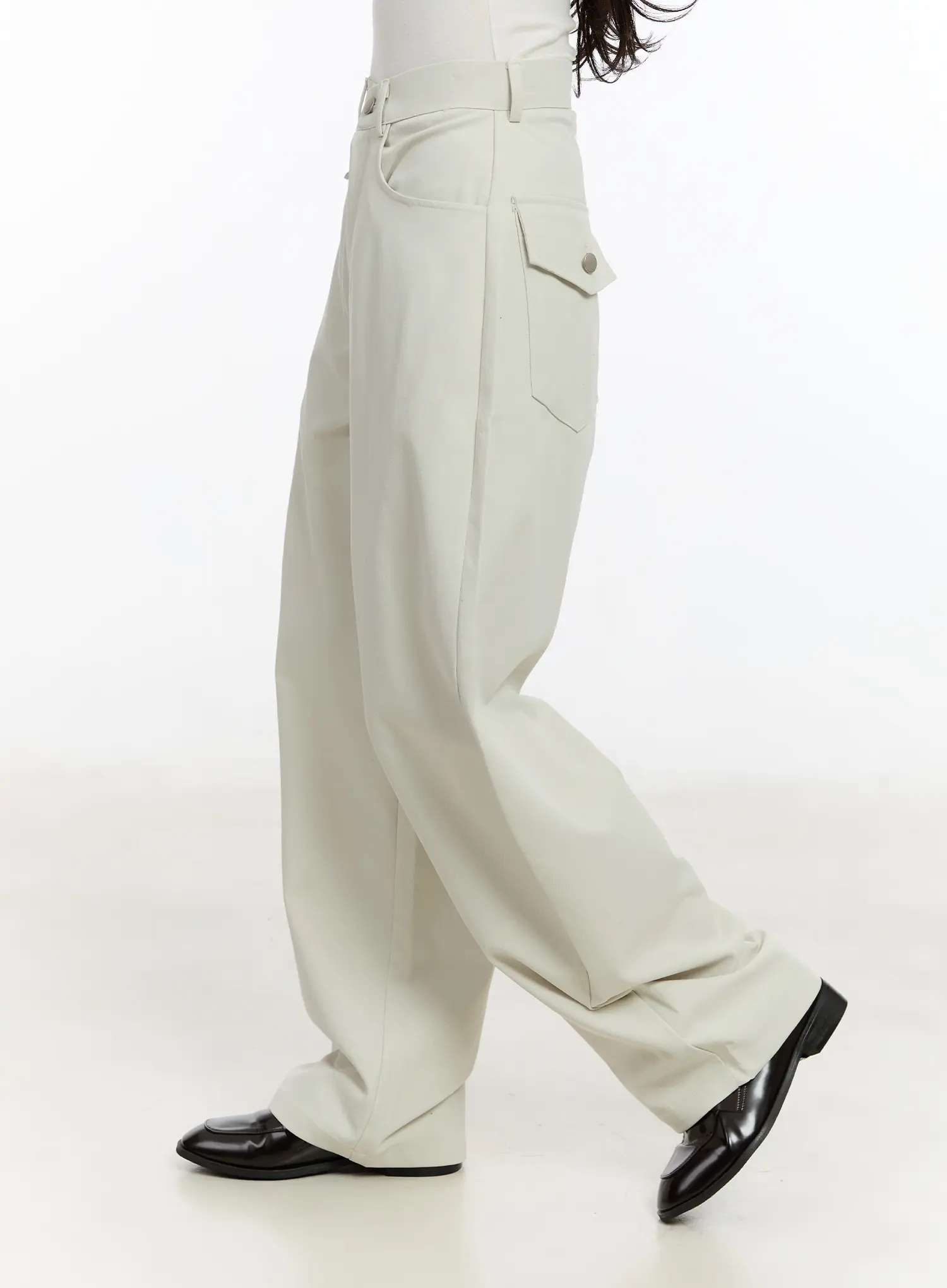 Curved Pocket Wide Leg Pants CM510 - Image 4