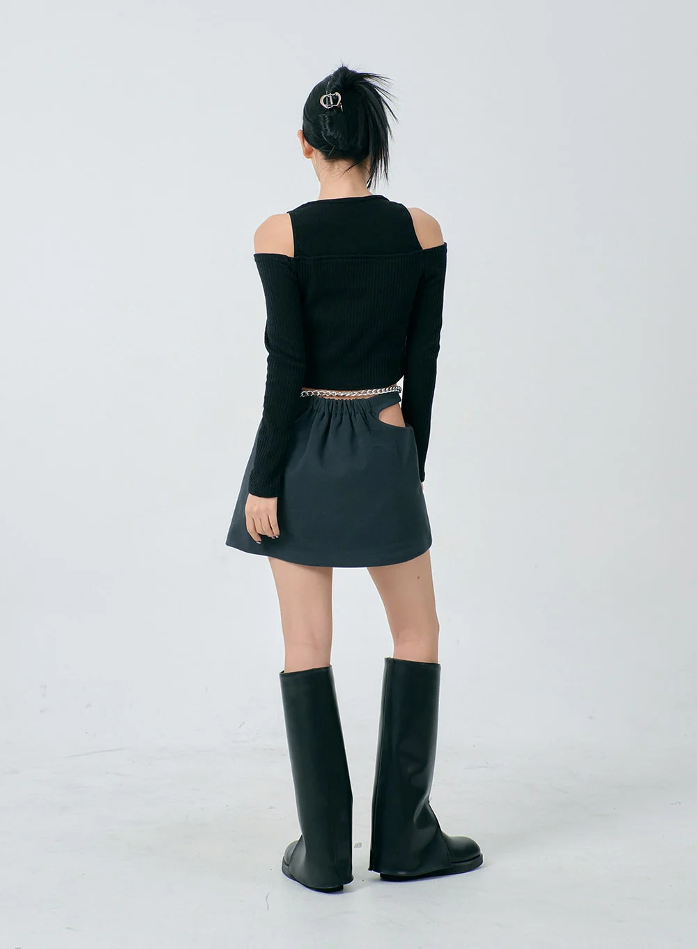 Cut Out Side Mini Skirt BD23 - Image 13