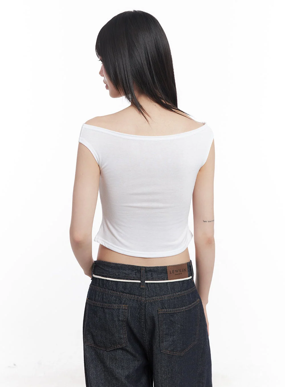 Cute Animal-Print Graphic Off-Shoulder Crop Top CY521 - Image 14