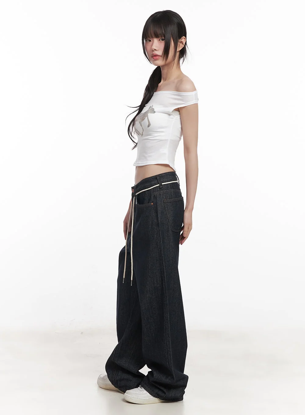 Cute Animal-Print Graphic Off-Shoulder Crop Top CY521 - Image 25