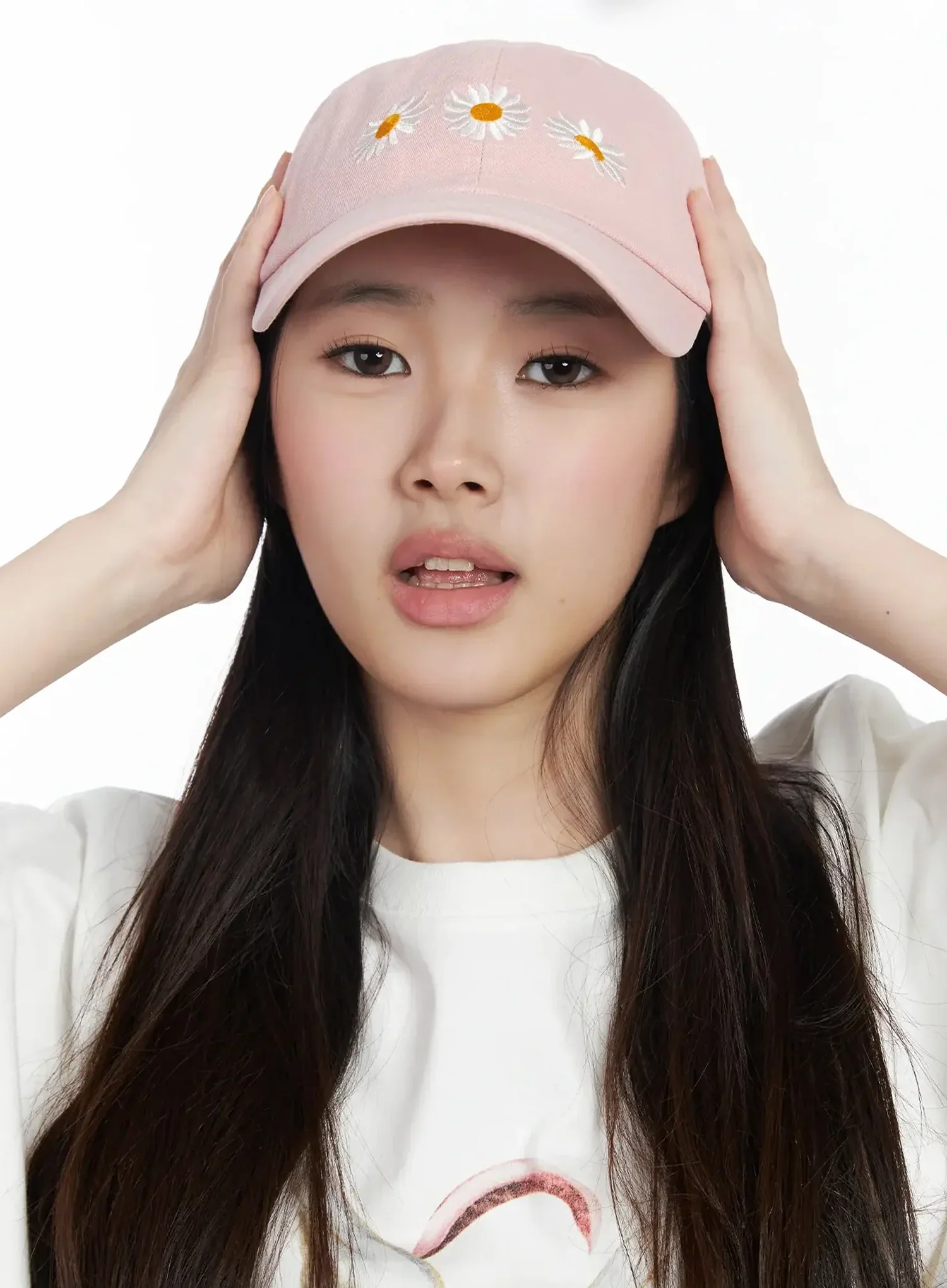 Daisy Embroidered Baseball Cap IM506 - Image 4