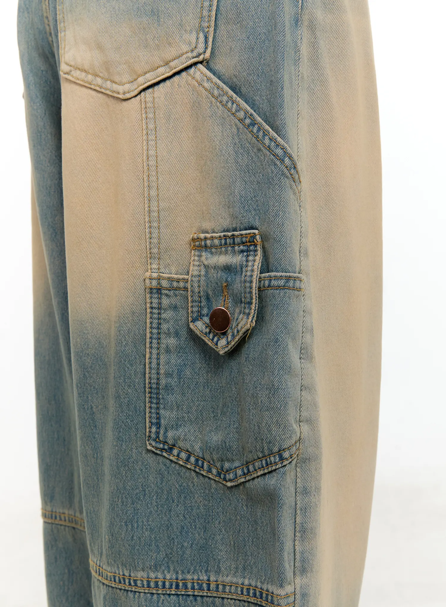 Danbi Washed Wide-Leg Denim Jeans CG501 - Image 9