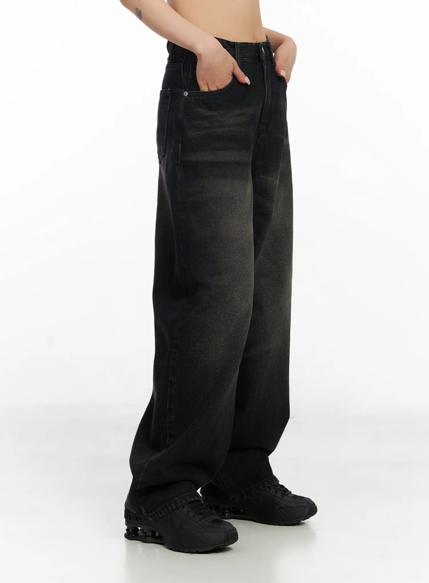 Dayana Vintage Washed Wide-Leg Jeans CJ523 - Image 4