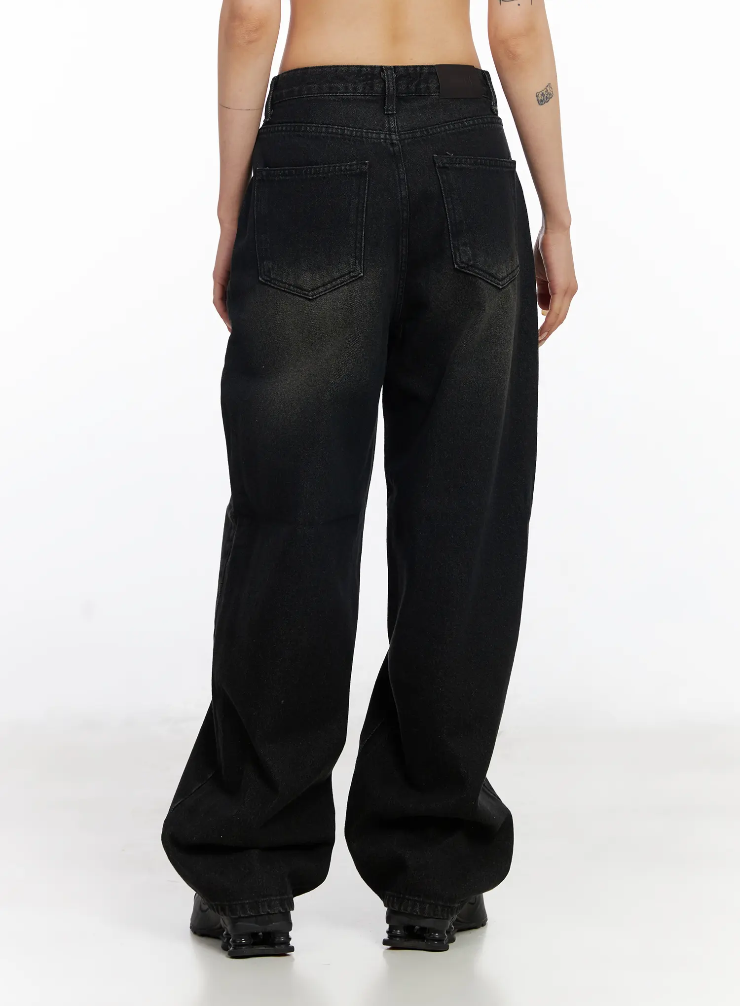 Dayana Vintage Washed Wide-Leg Jeans CJ523 - Image 6