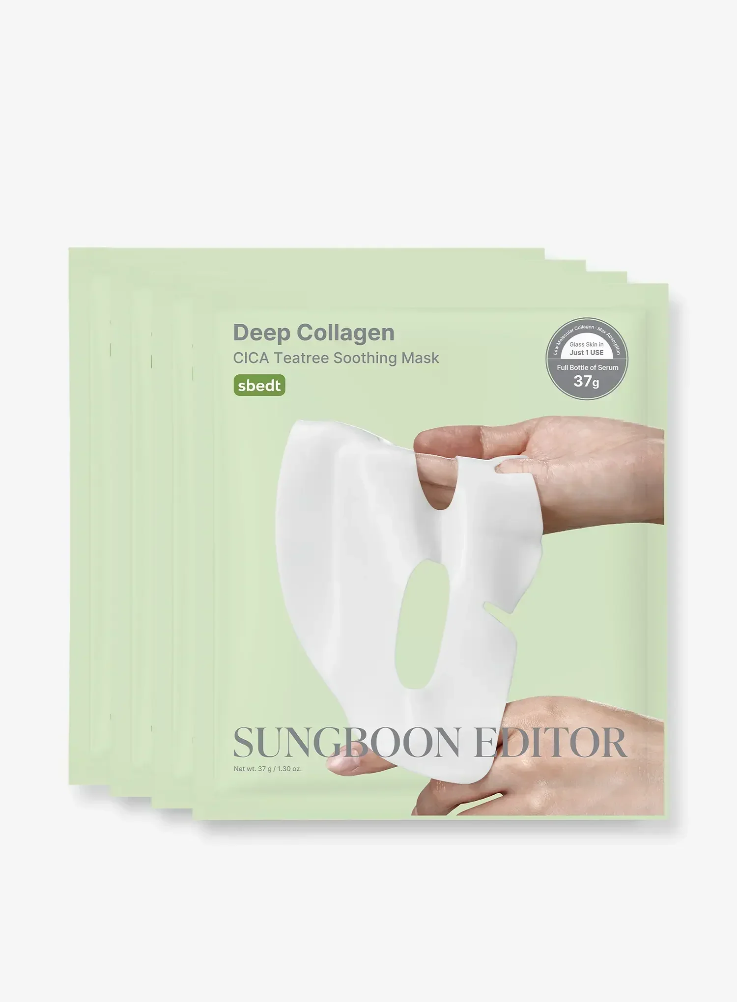 Deep Collagen Cica Teatree Soothing Mask (37g*4ea) - Image 10