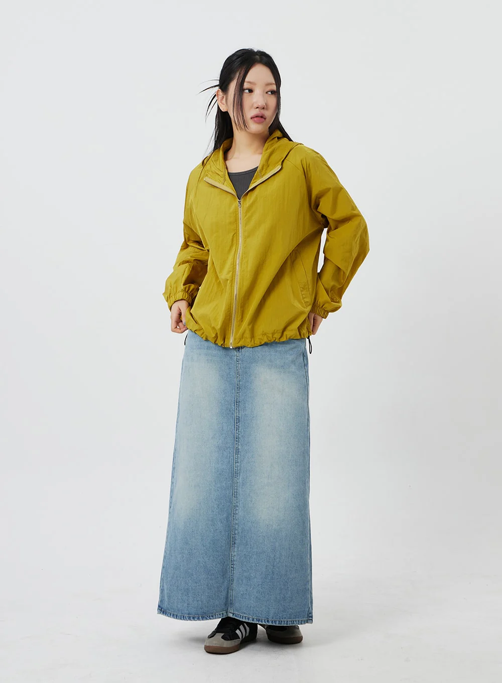 Denim Maxi Skirt CF324 - Image 4